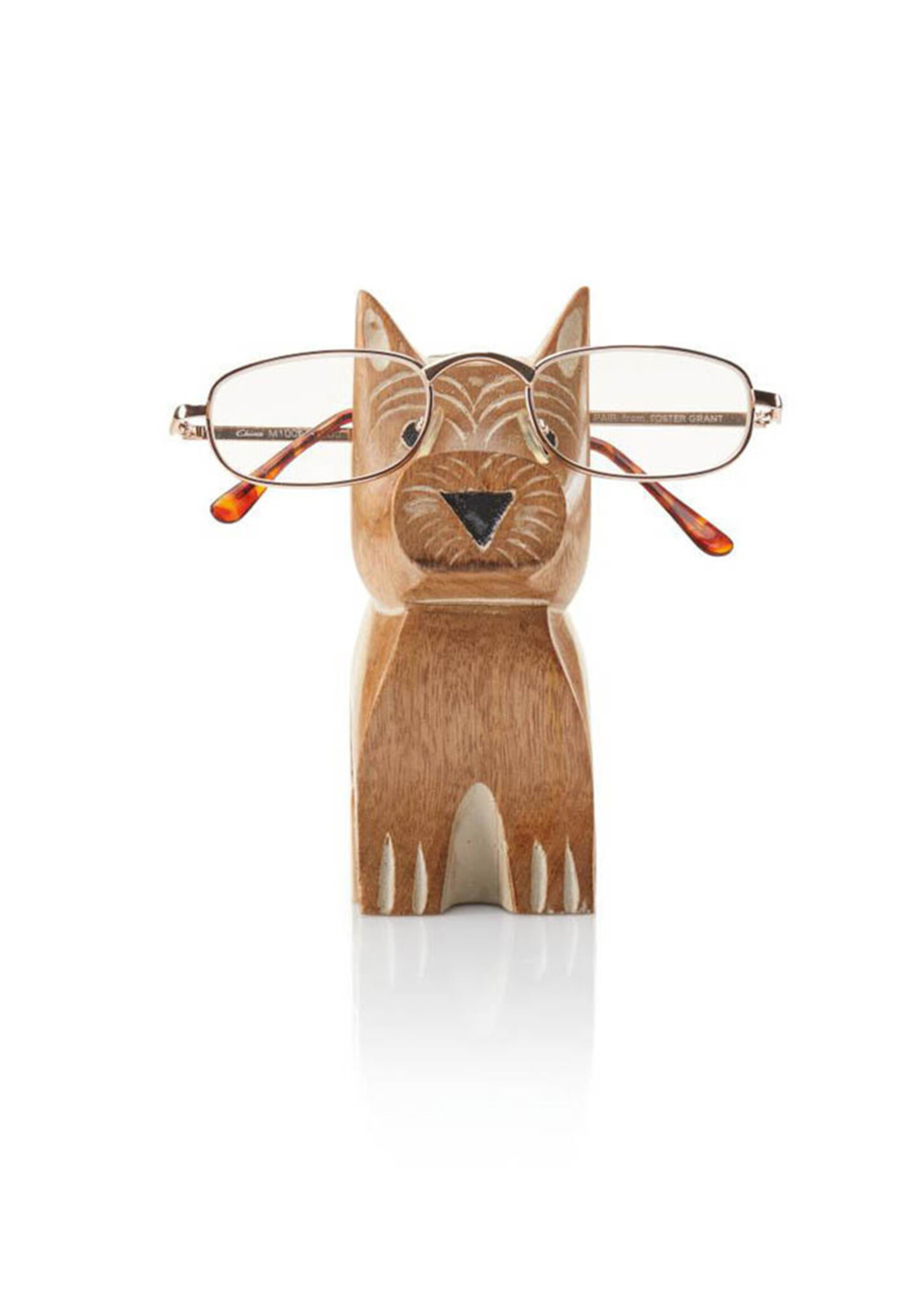 SERRV Dog Mango Wood Eyeglass Holder