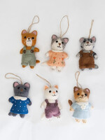 The Winding Road Anime Kitten Felt Ornament