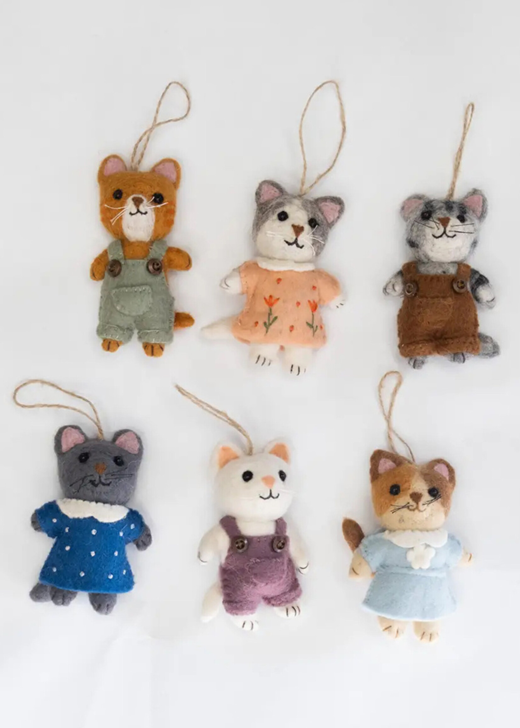 The Winding Road Anime Kitten Felt Ornament