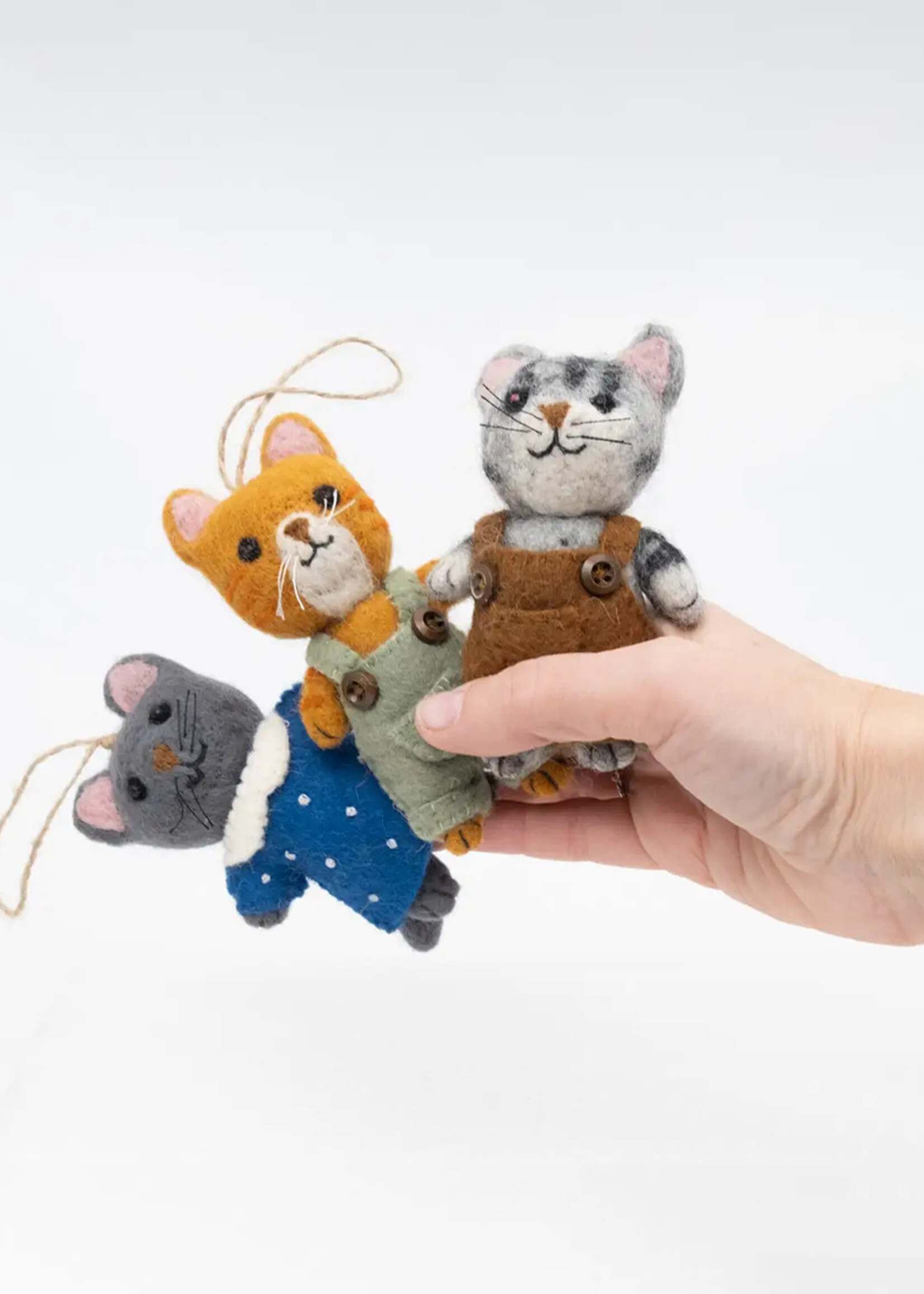 The Winding Road Anime Kitten Felt Ornament