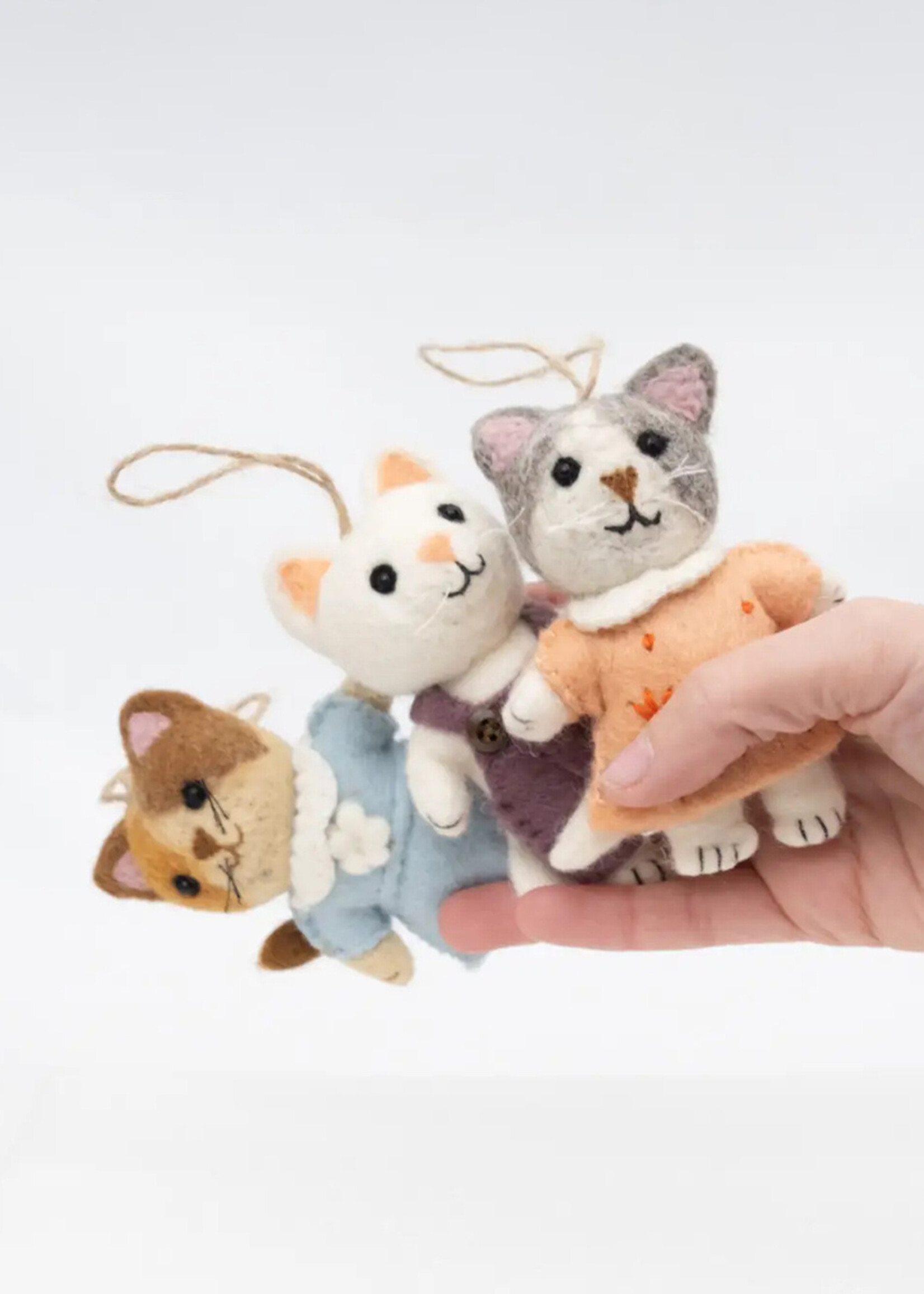 The Winding Road Anime Kitten Felt Ornament