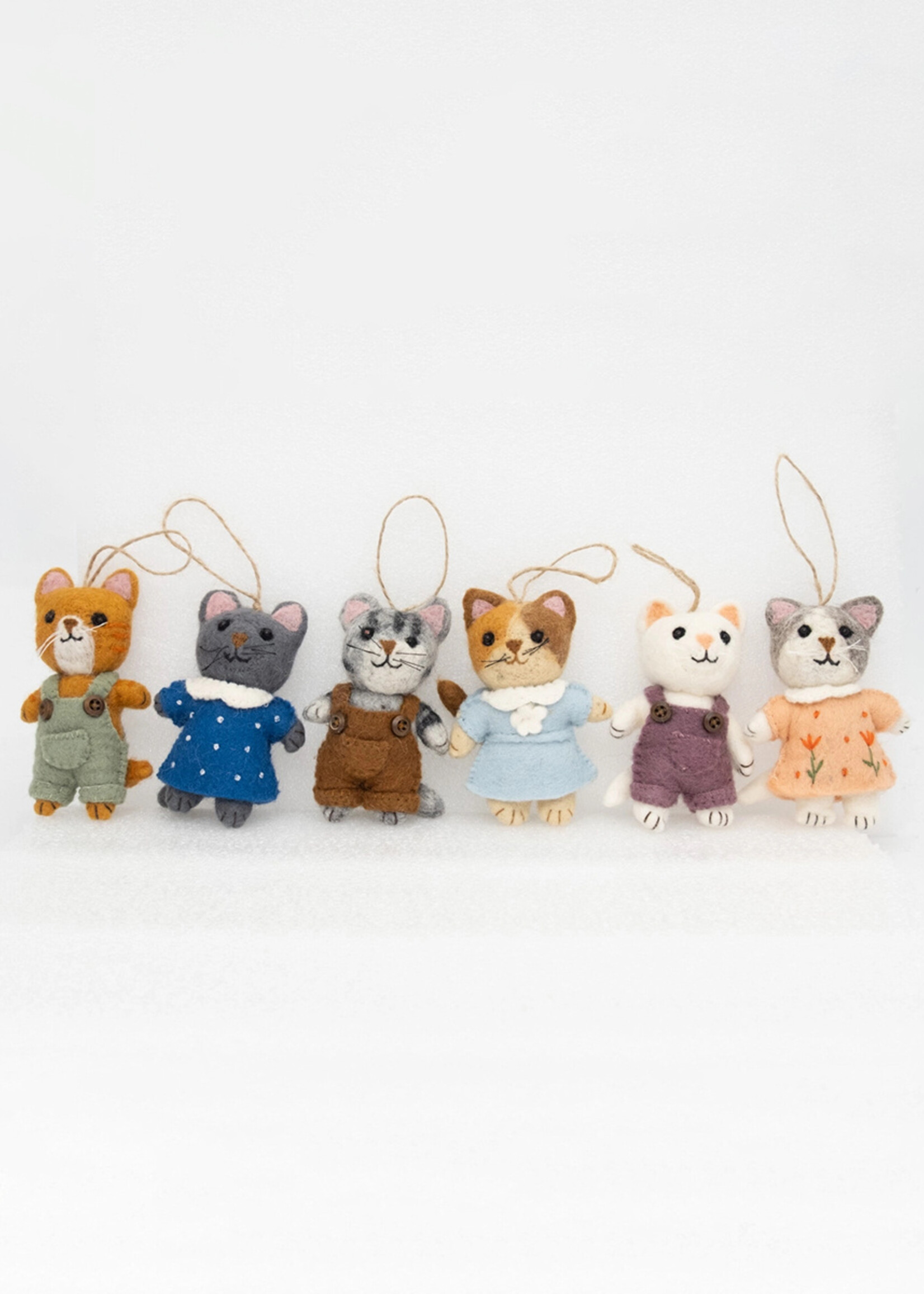 The Winding Road Anime Kitten Felt Ornament