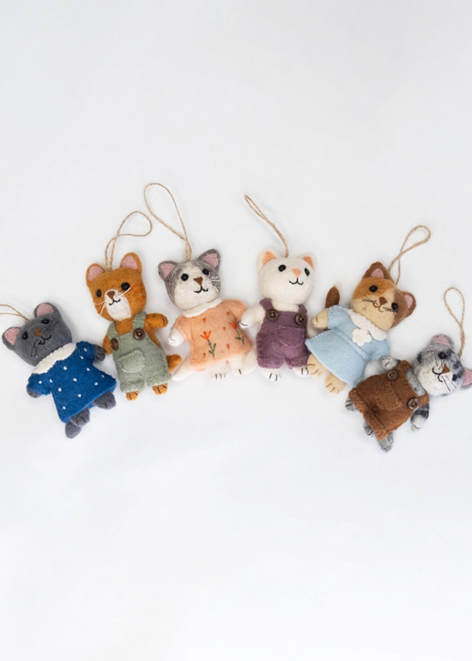 The Winding Road Anime Kitten Felt Ornament