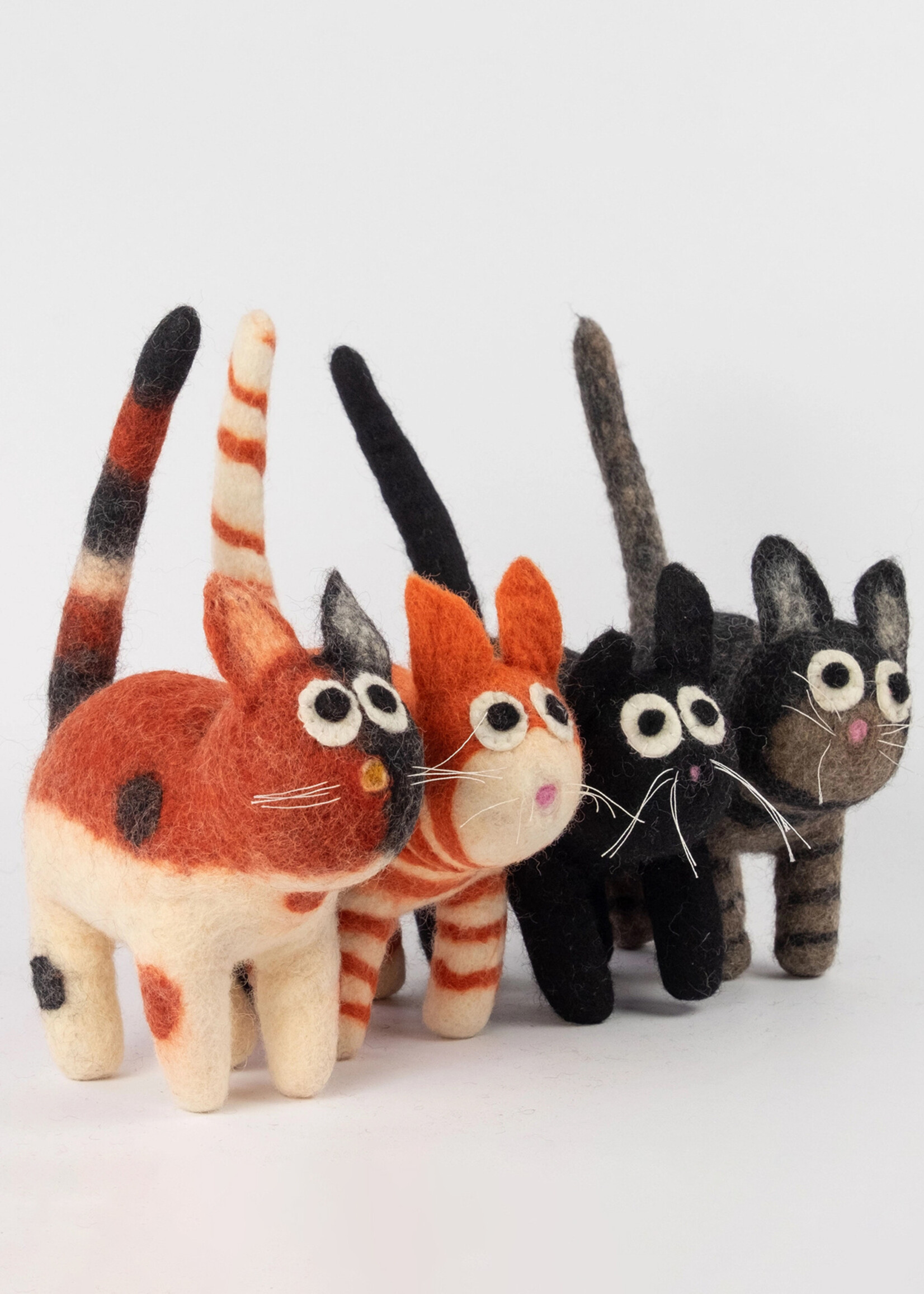 The Winding Road Felt Toy Cat