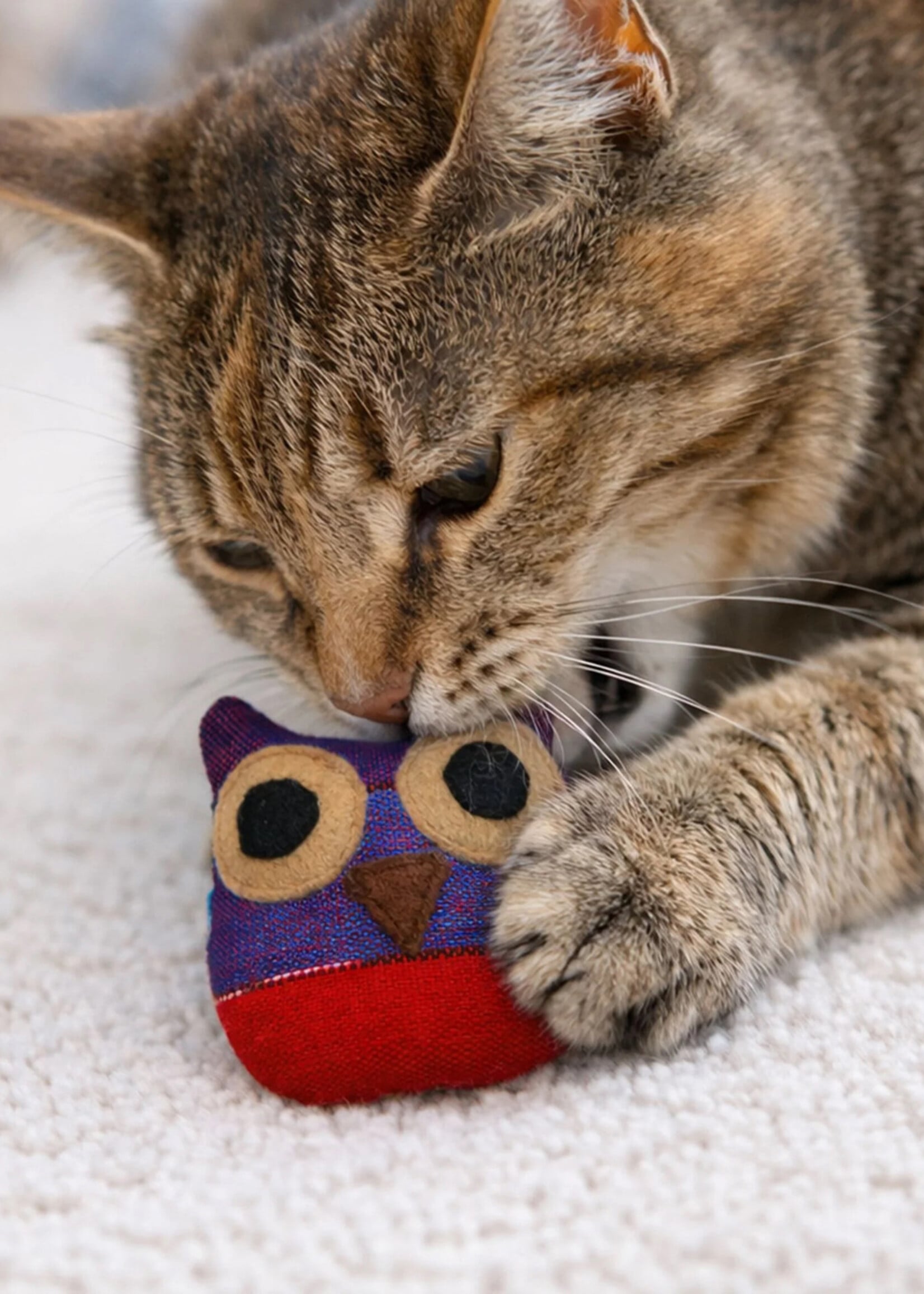 Upavim Organic Catnip Cat Toy Owl - Assorted Colors