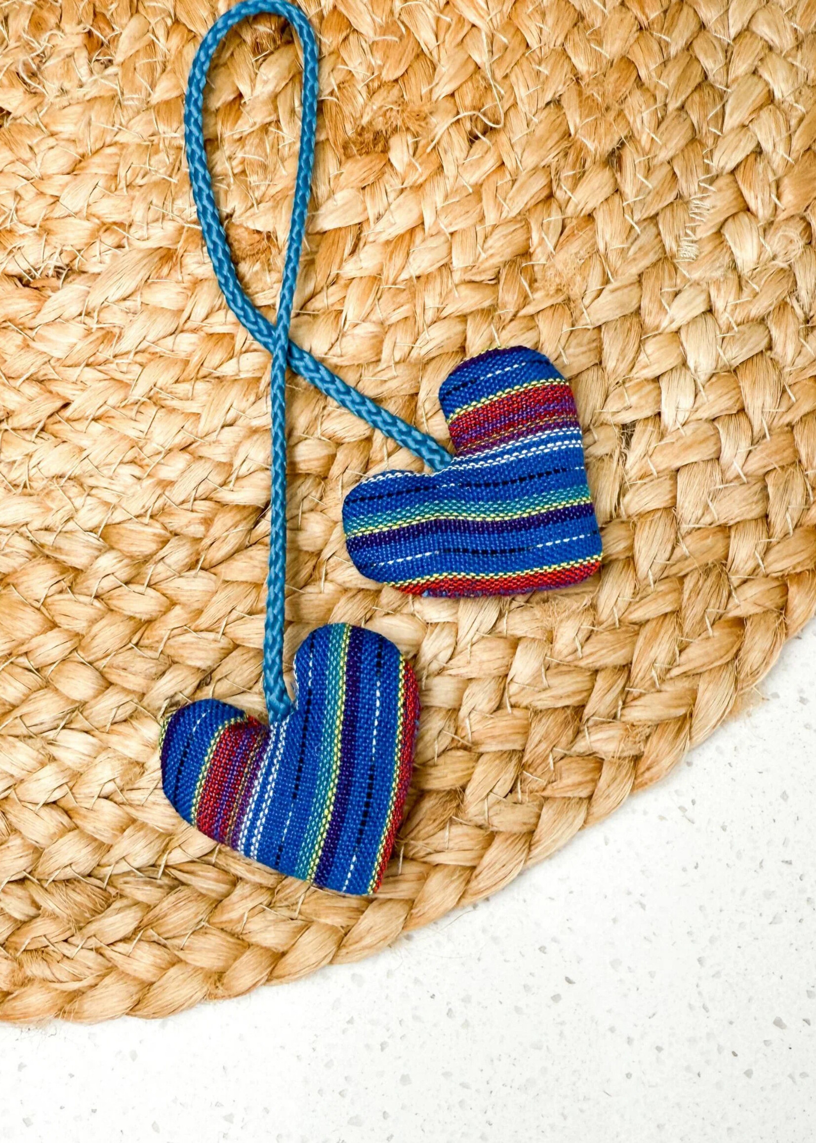 Upavim Organic Catnip Double Heart Cat Toy - Assorted Colors