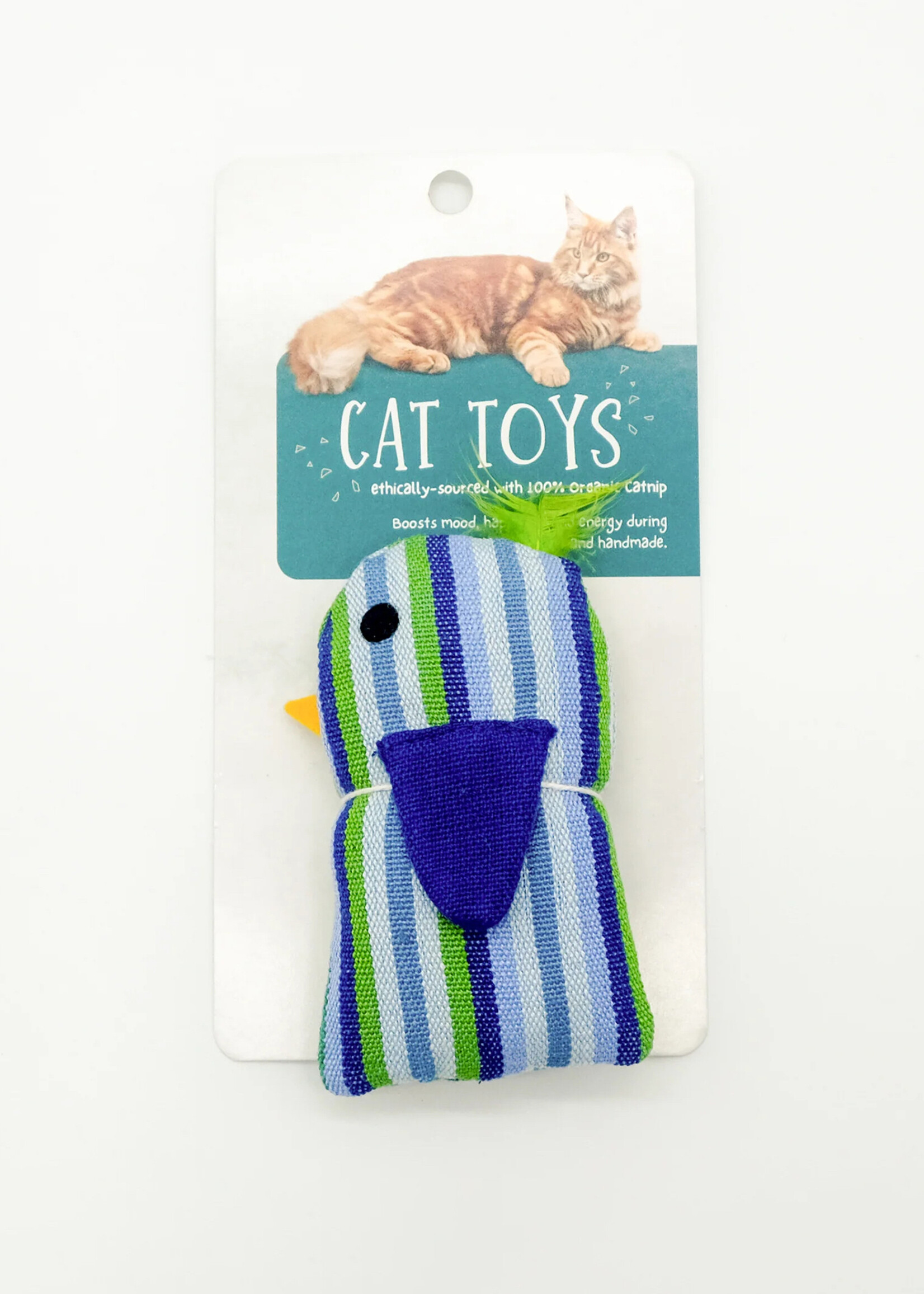Upavim Organic Catnip Birdie Cat Toy - Assorted Colors