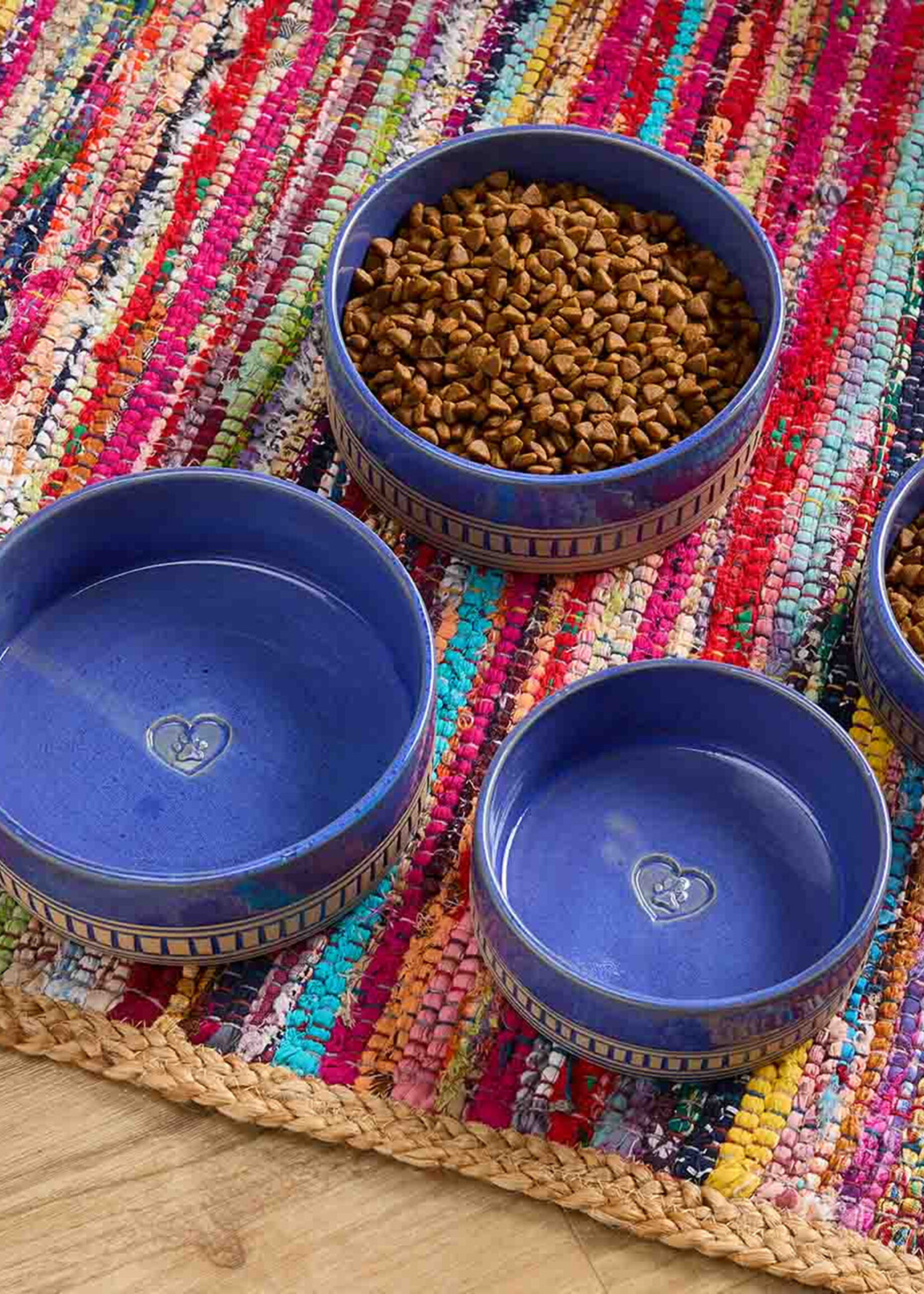 SERRV Large Pawfectly Loved Ceramic Pet Bowl