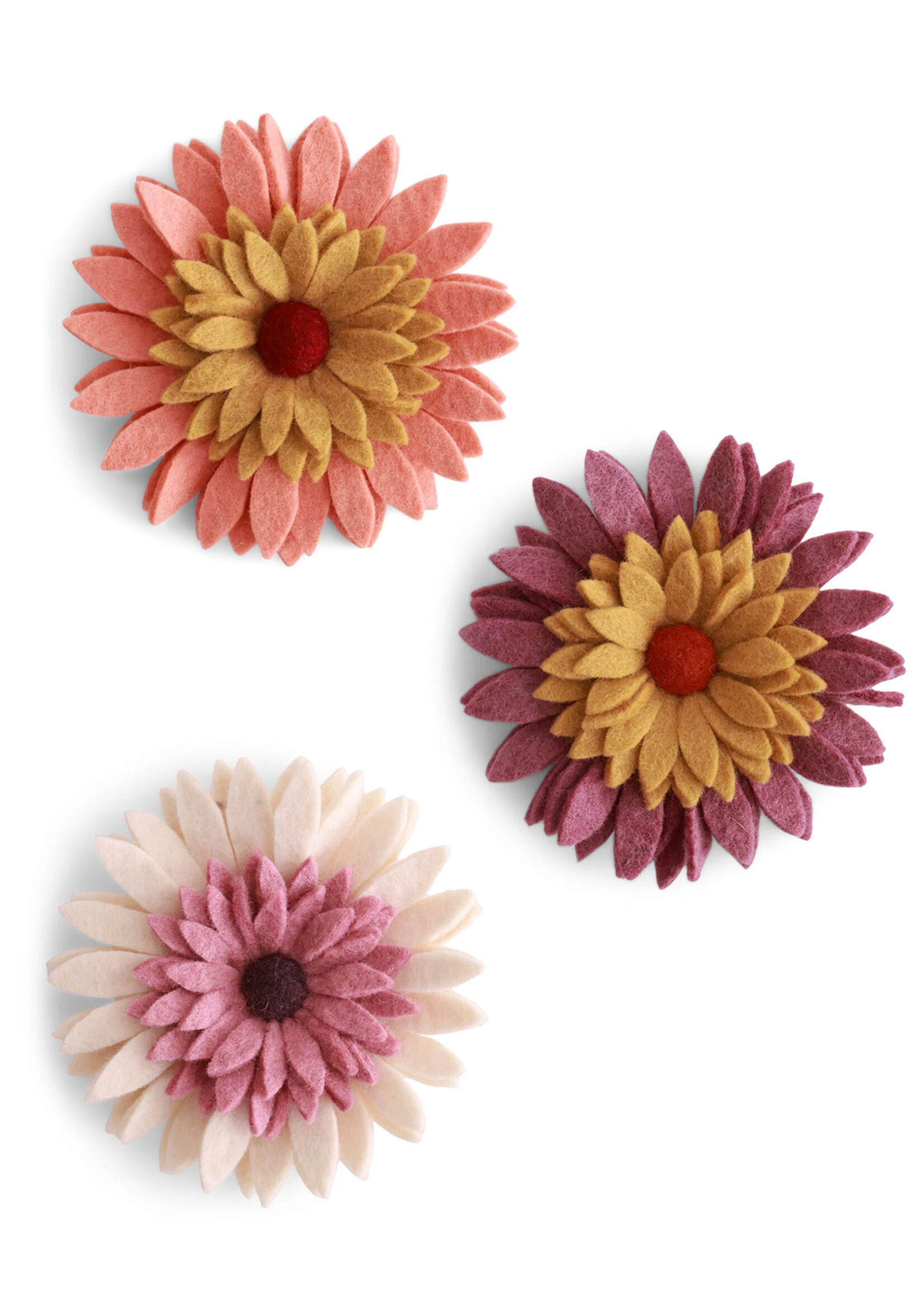 Gry and Sif 6" Gerbera Felt Wall Flower