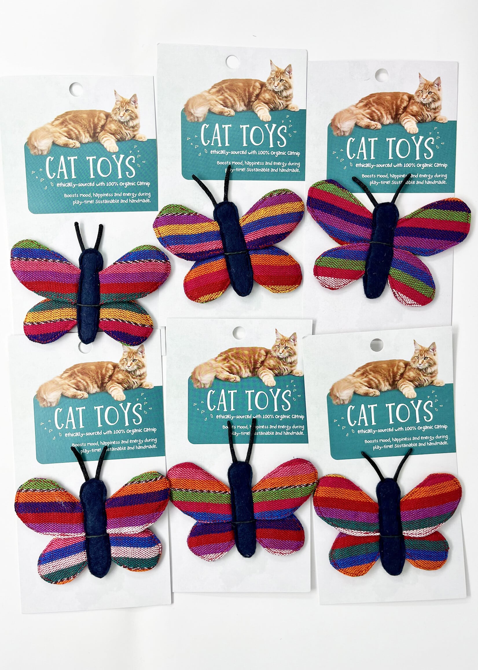 Upavim Colorful Butterfly Cat Toy