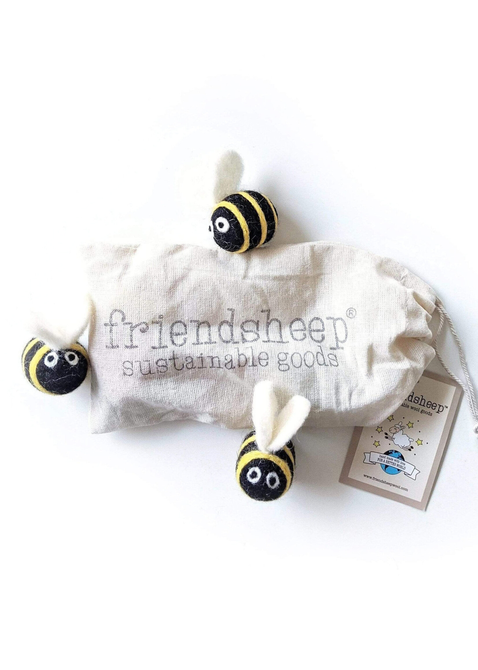 Felt Bee Cat Toy Set
