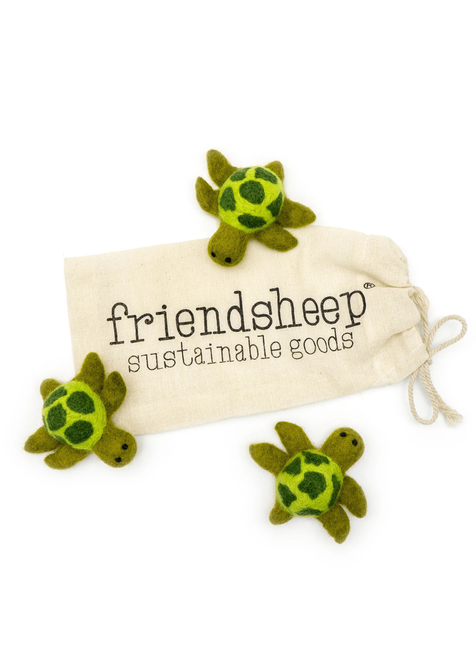 Felt Sea Turtle Cat Toy Set