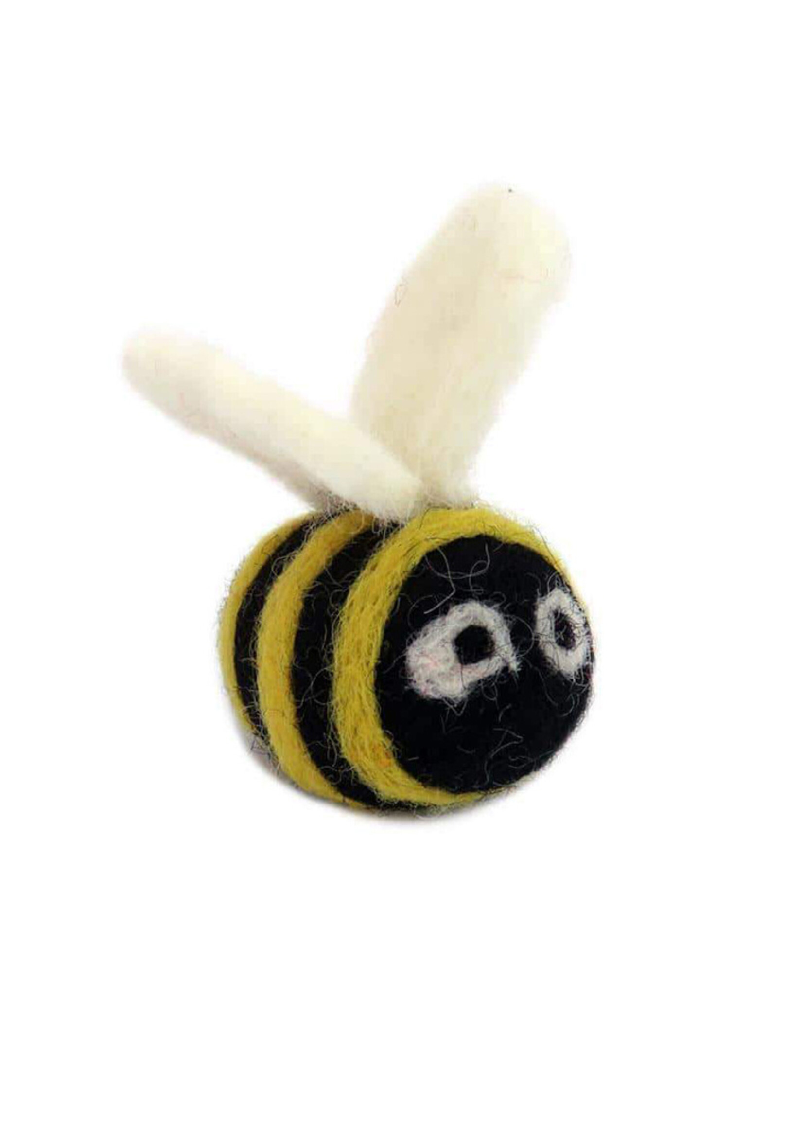 Felt Bee Cat Toy