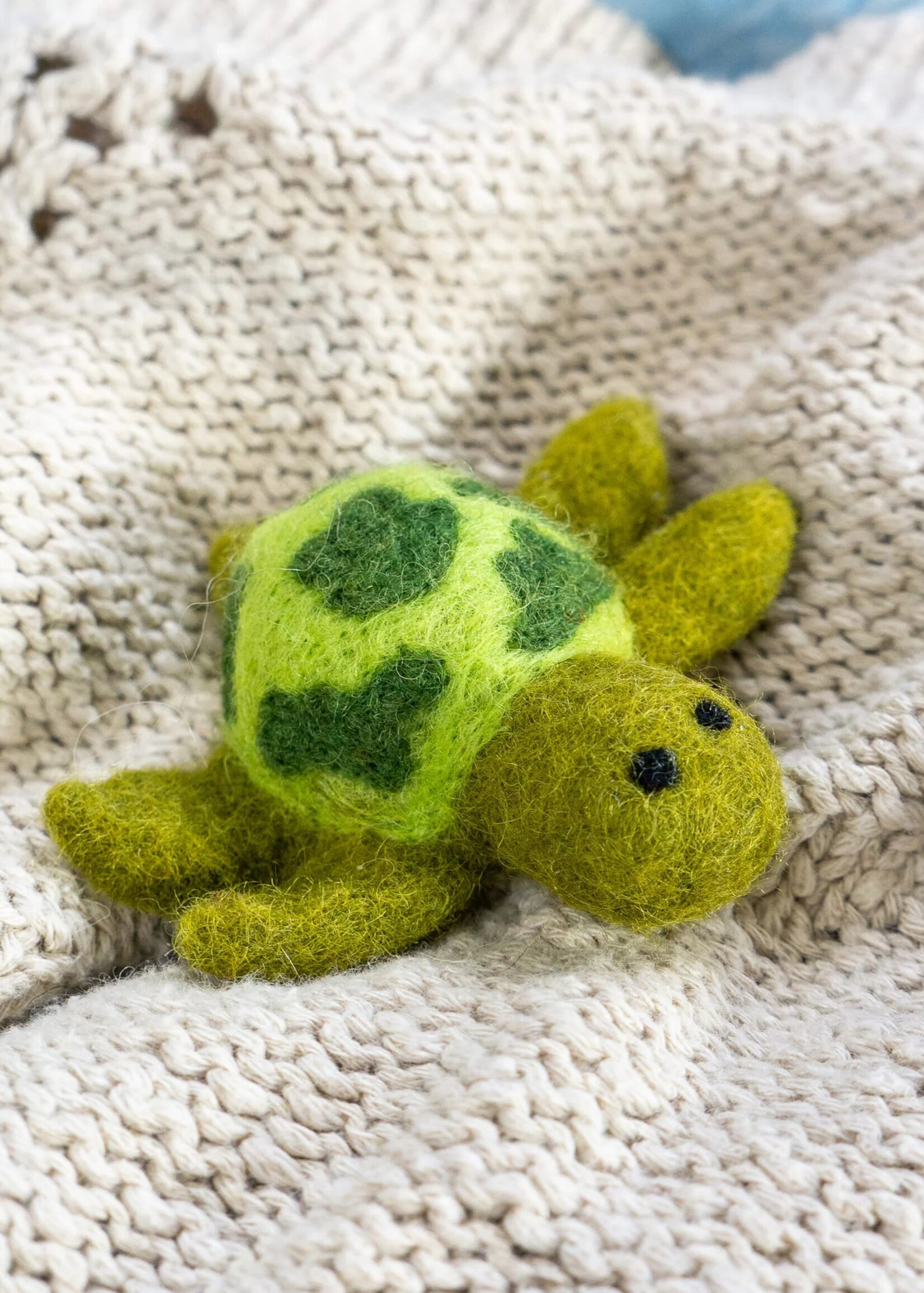 Felt Sea Turtle Cat Toy