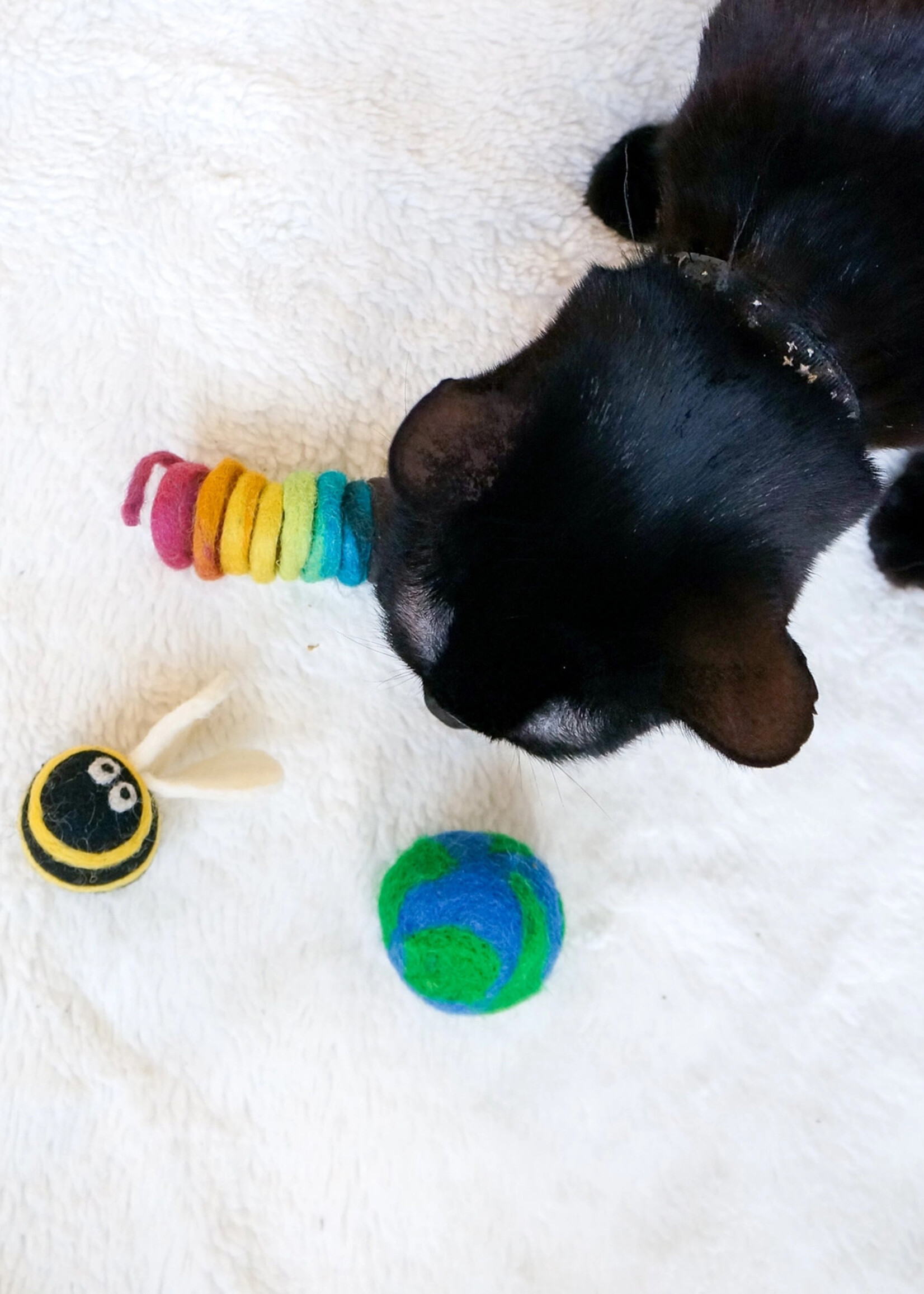 Friendsheep Rainbow Spring Cat Toy