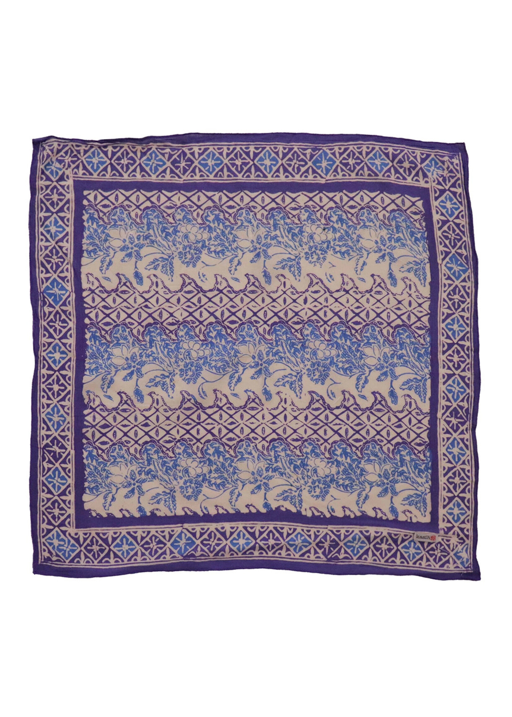 Kasih Co-op Purple Vines Batik Bandana