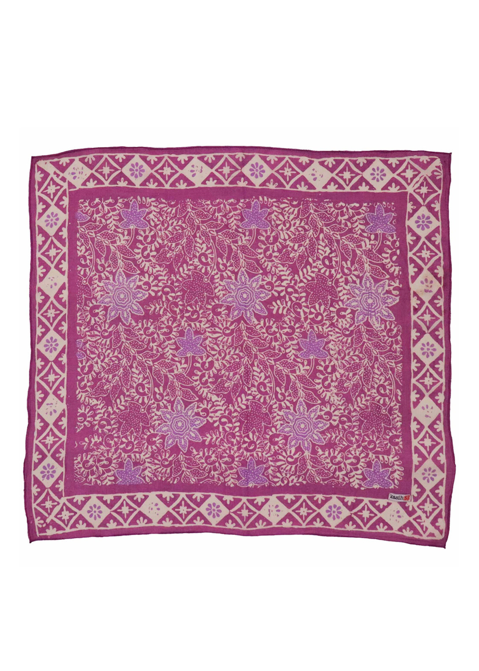 Kasih Co-op Pink Lilac Batik Bandana