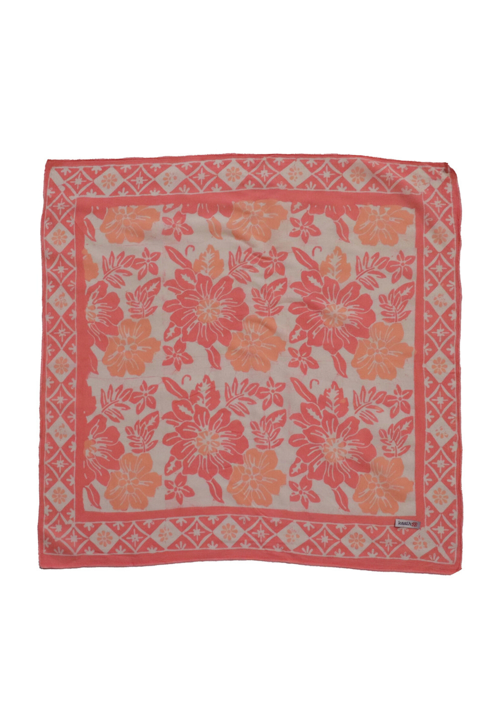 Kasih Co-op Pink Bloom Batik Bandana