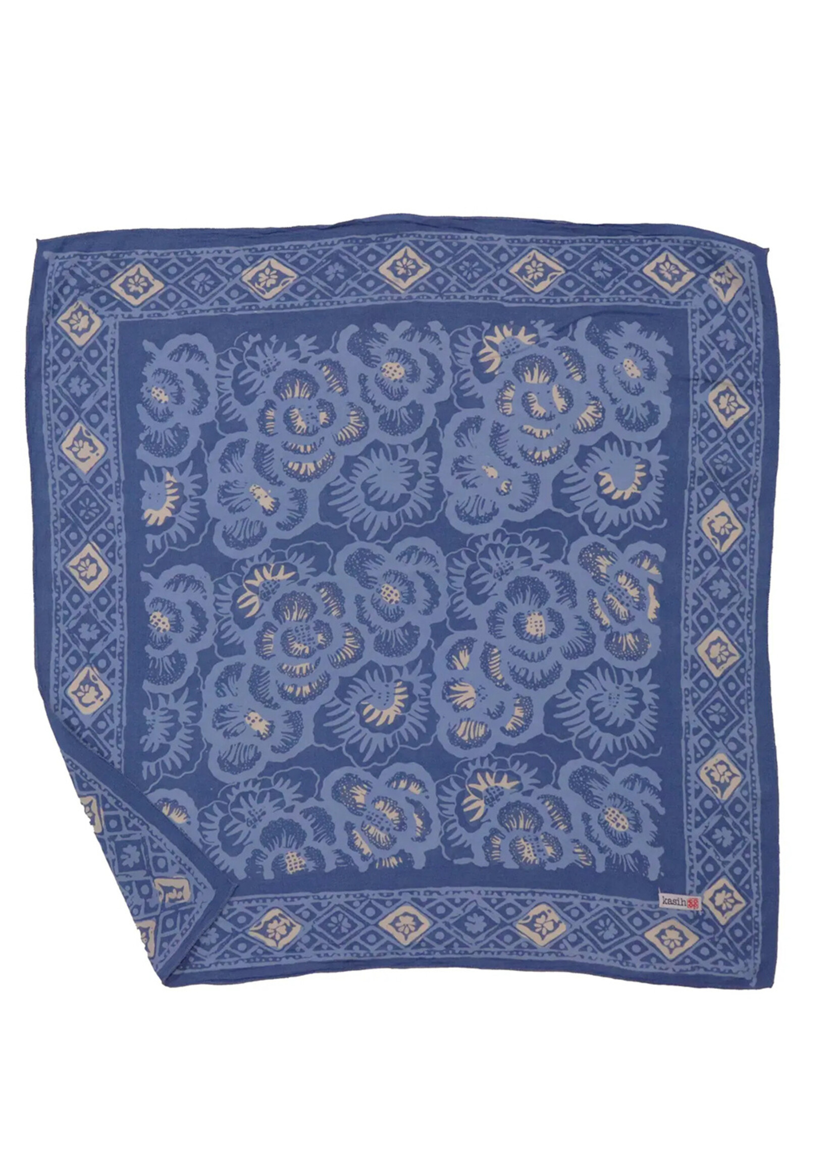 Kasih Co-op Blue Rose Batik Bandana