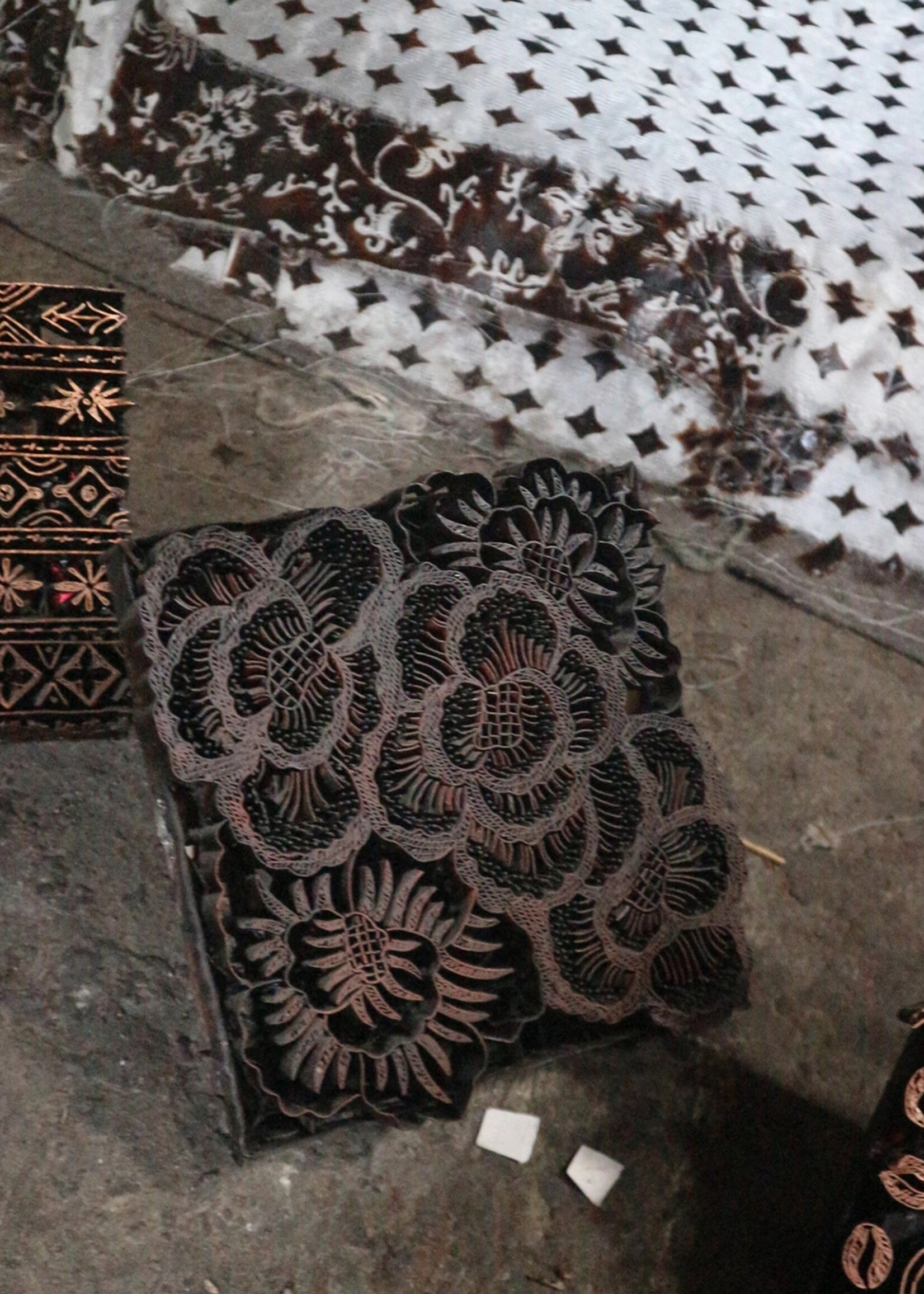 Kasih Co-op Blue Rose Batik Bandana