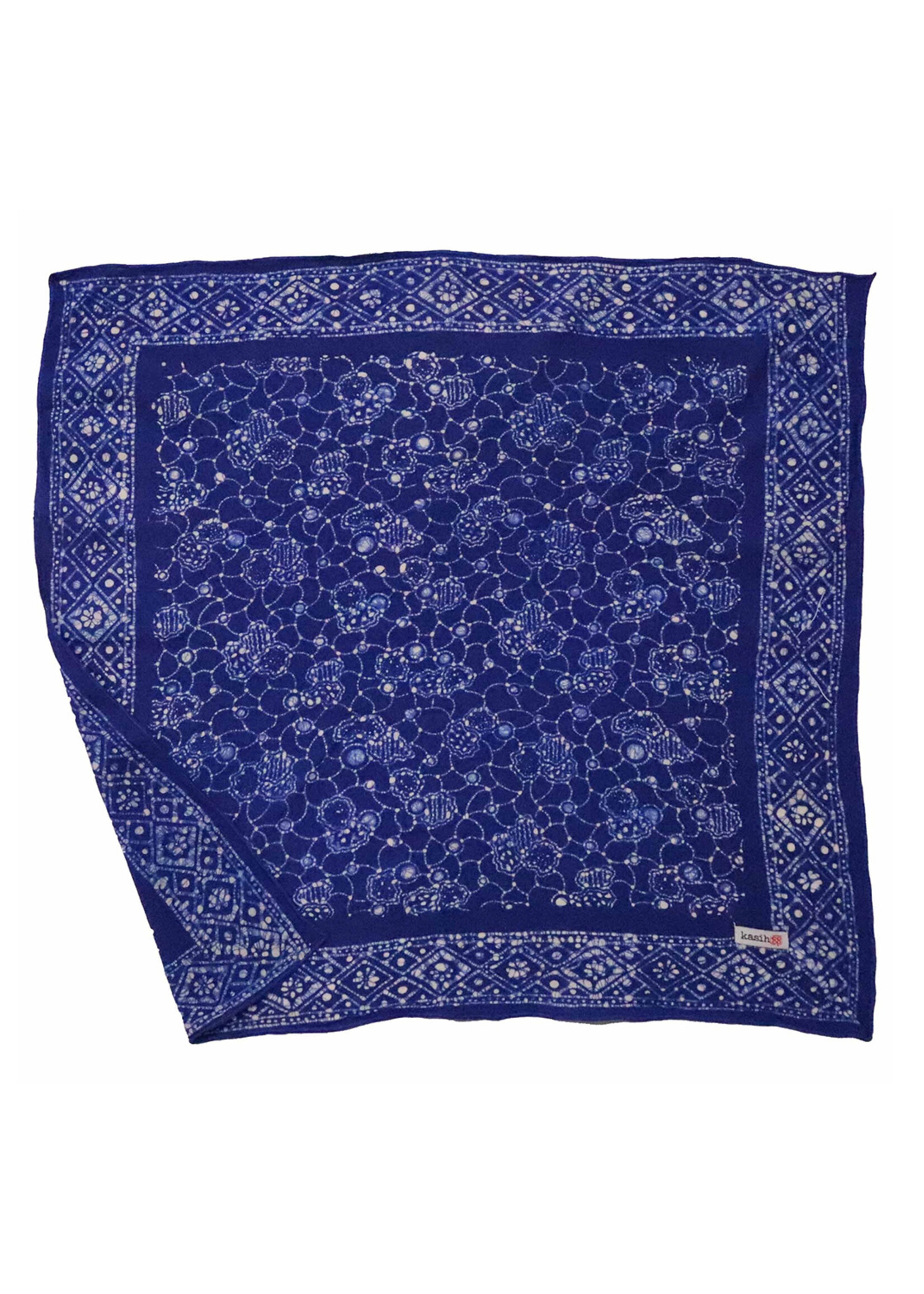 Kasih Co-op Boulder Blue Batik Bandana