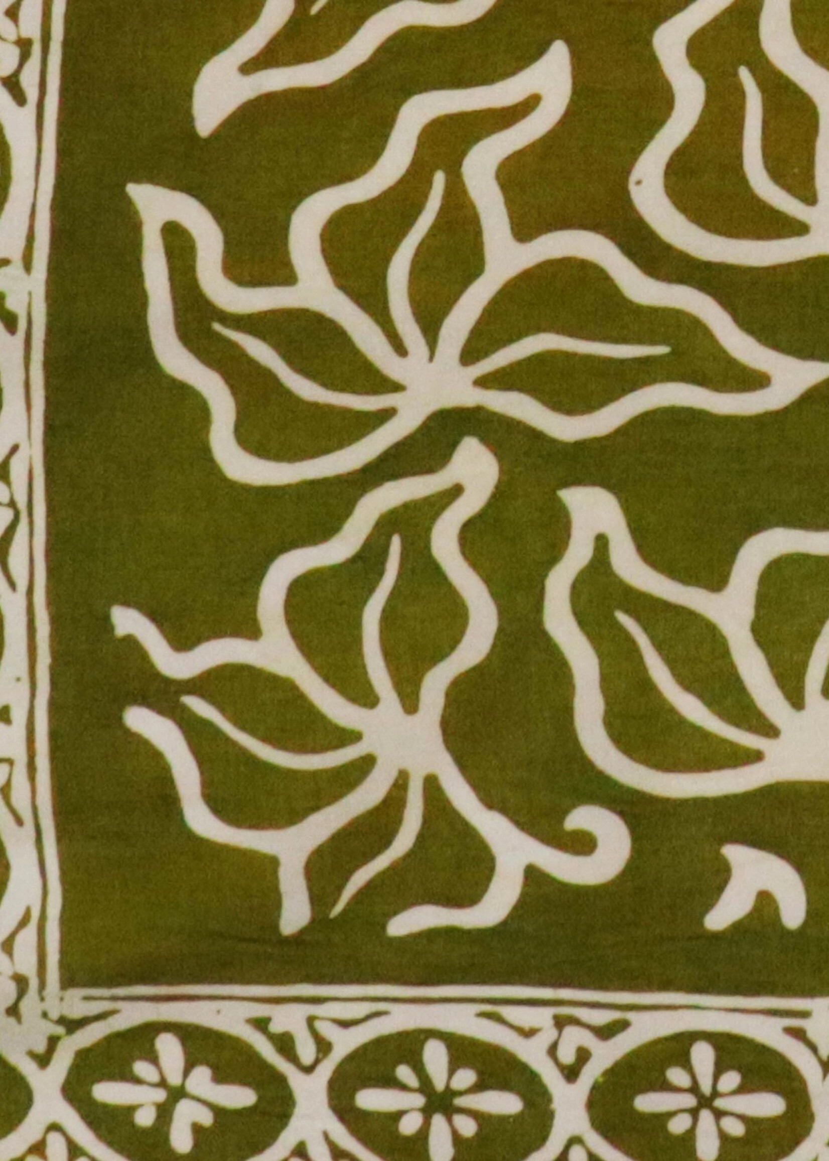 Kasih Co-op Olive Green Jade Jungle Batik Bandana