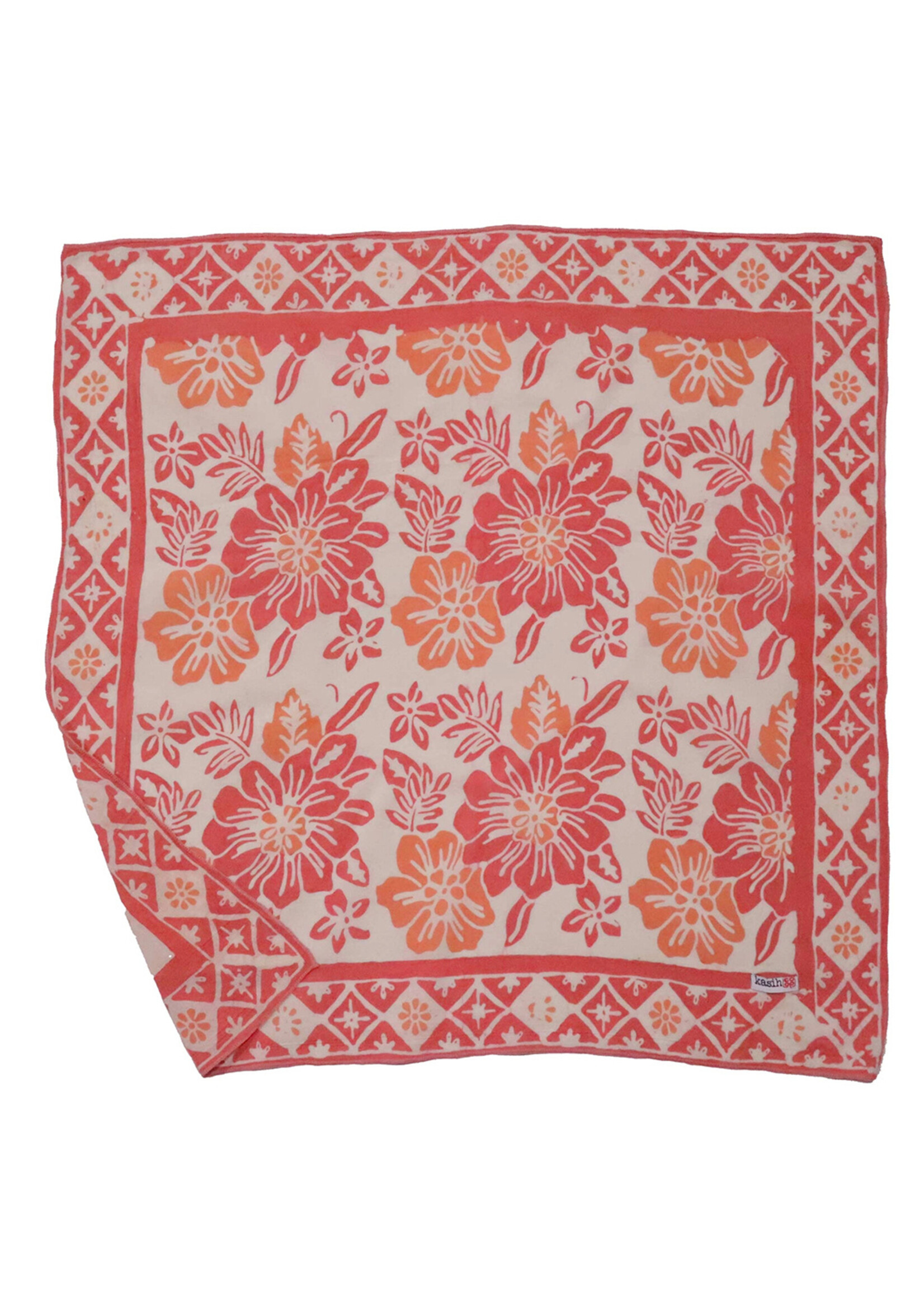 Kasih Co-op Pink Bloom Batik Bandana