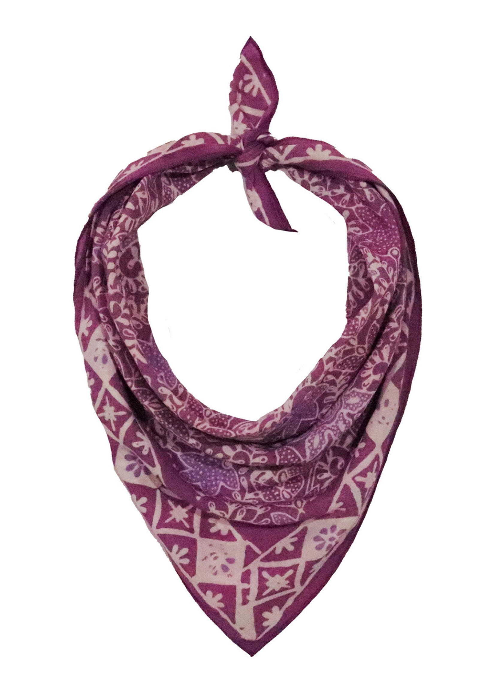 Kasih Co-op Pink Lilac Batik Bandana