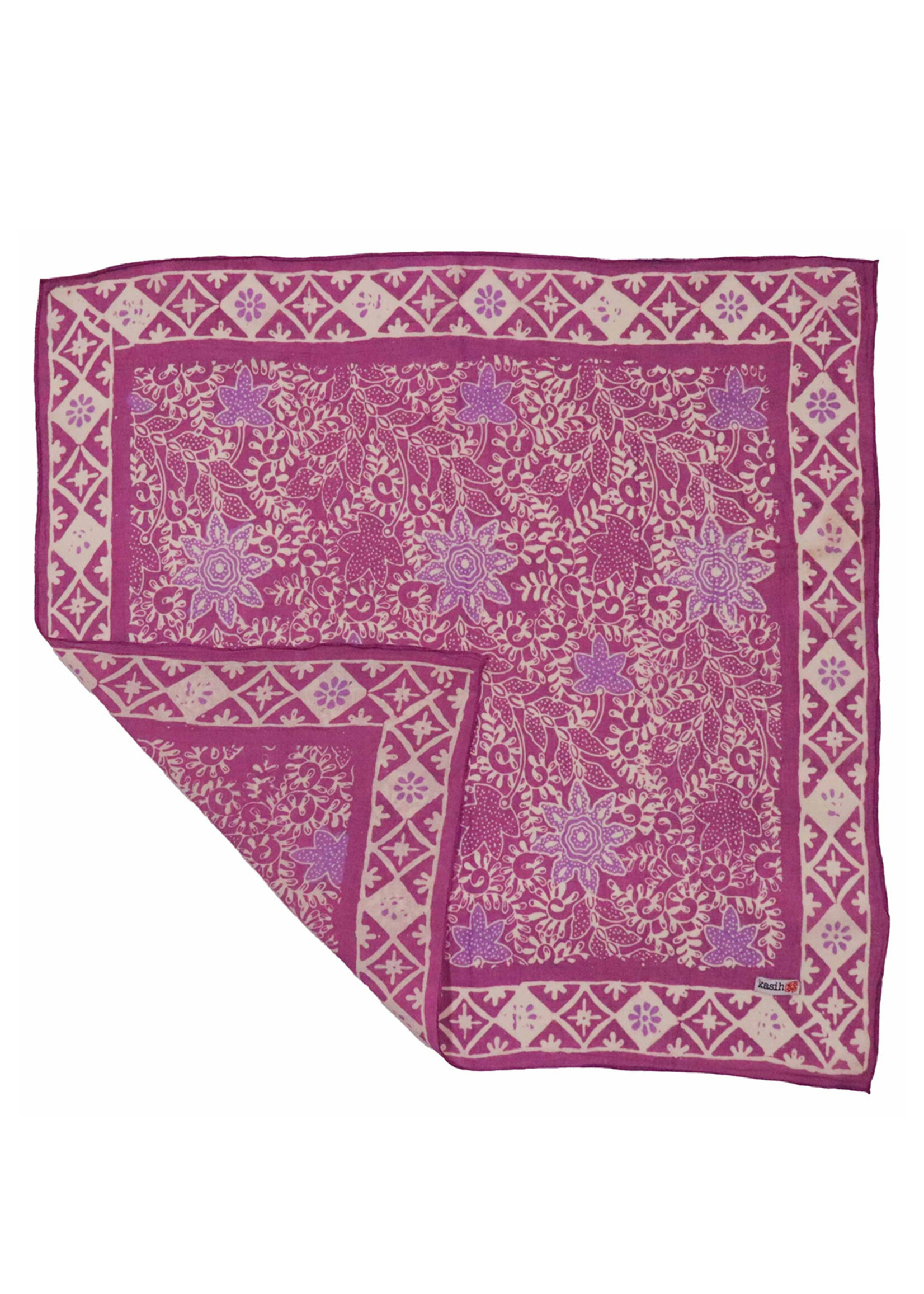 Kasih Co-op Pink Lilac Batik Bandana