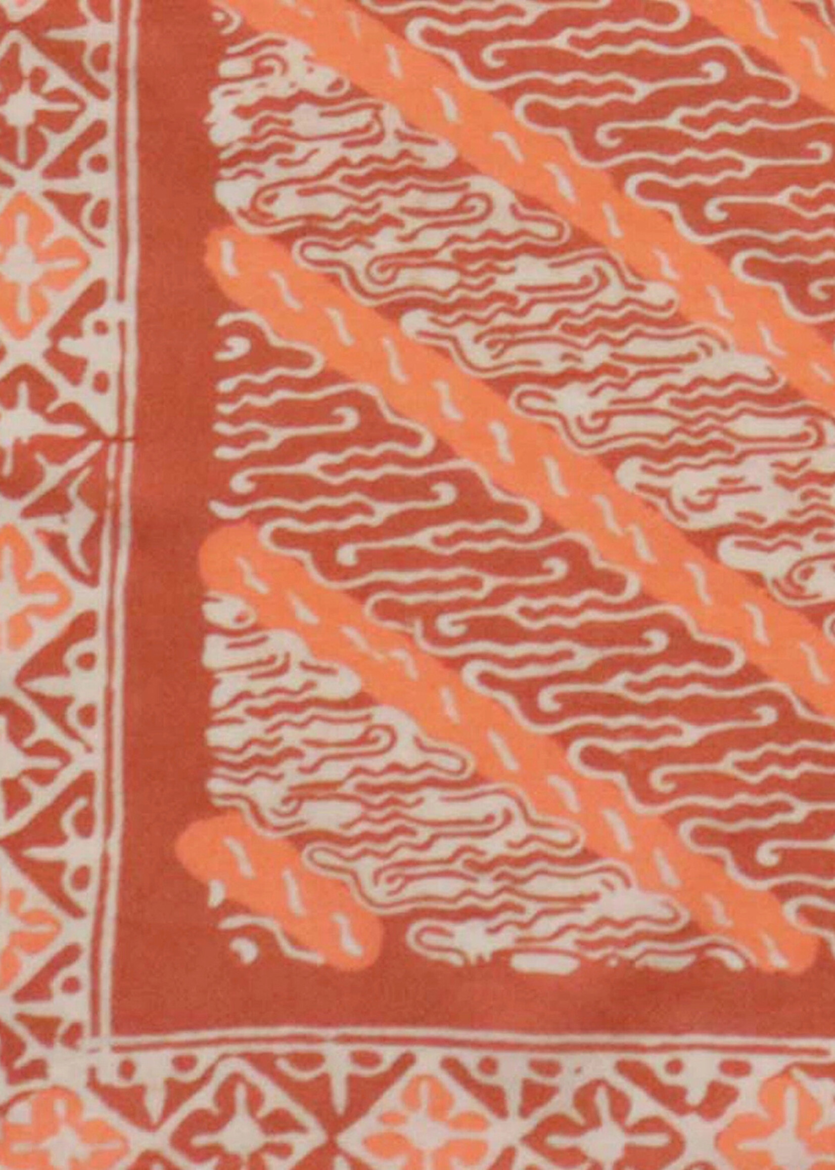 Kasih Co-op Peach Coral Rain Batik Bandana