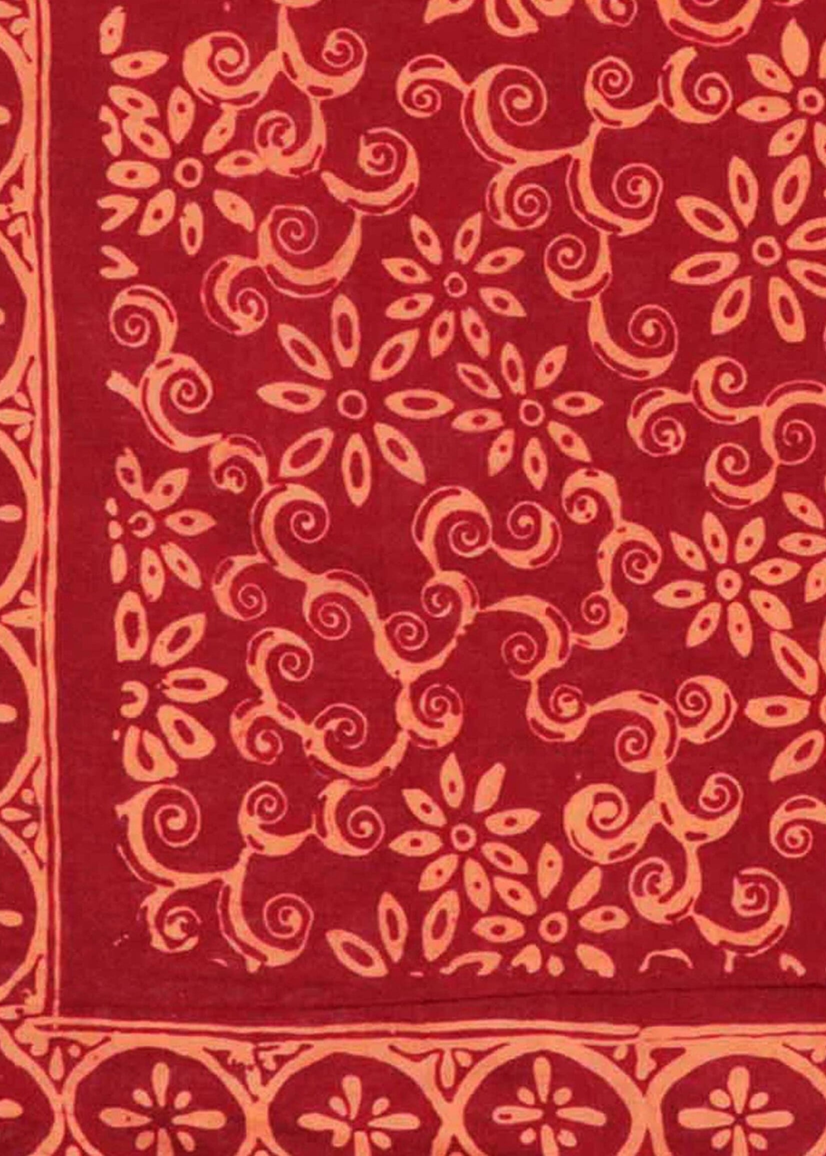 Kasih Co-op Red Loop Burgundy Batik Bandana