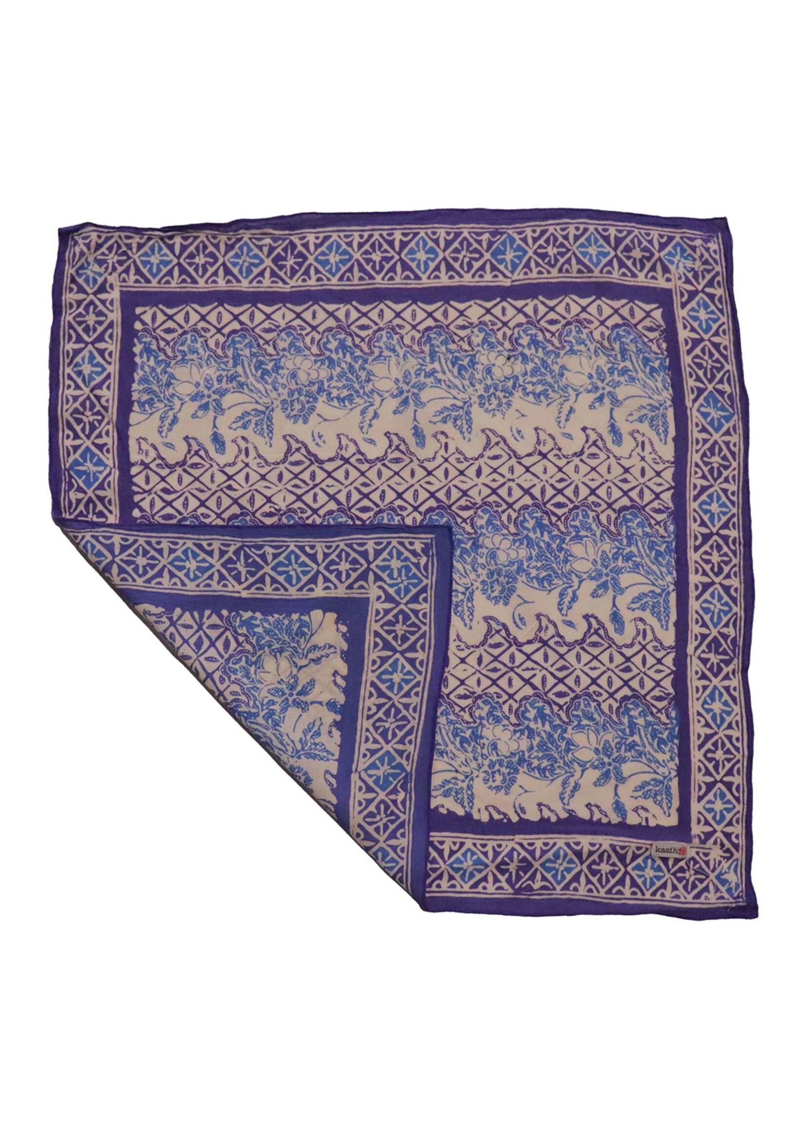 Kasih Co-op Purple Vines Batik Bandana