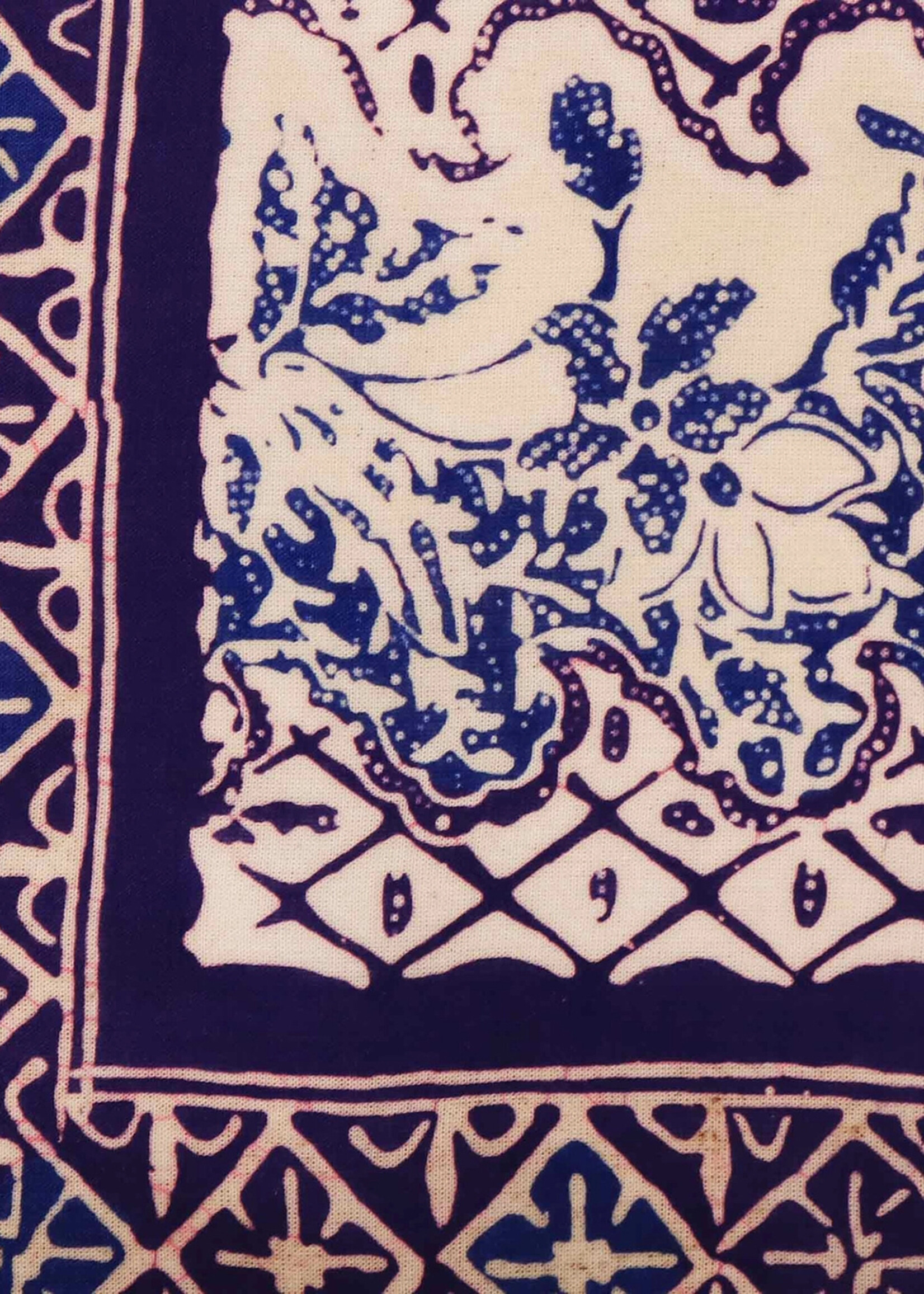 Kasih Co-op Purple Vines Batik Bandana