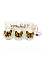Friendsheep Felt Dryer Ball Set - Monarch Butterfly