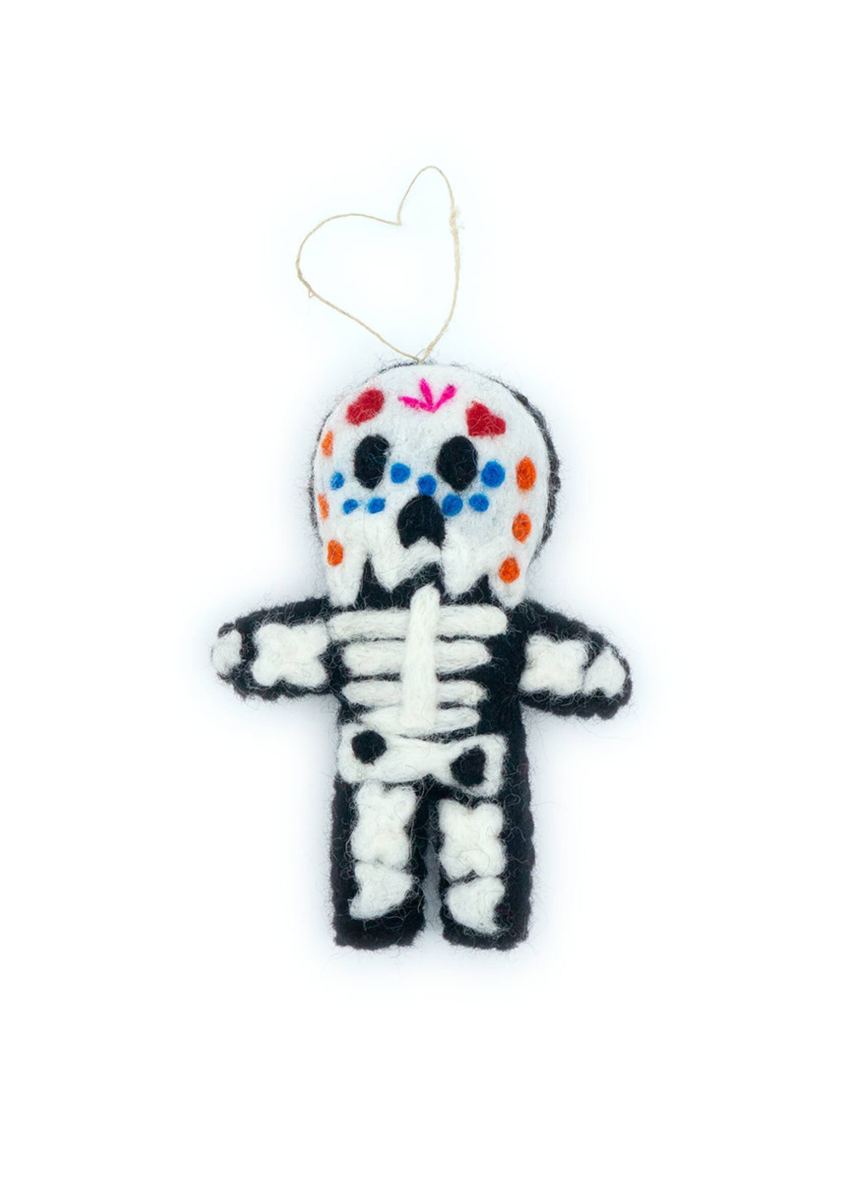 Friendsheep Felt Miguel the Skeleton Ornament
