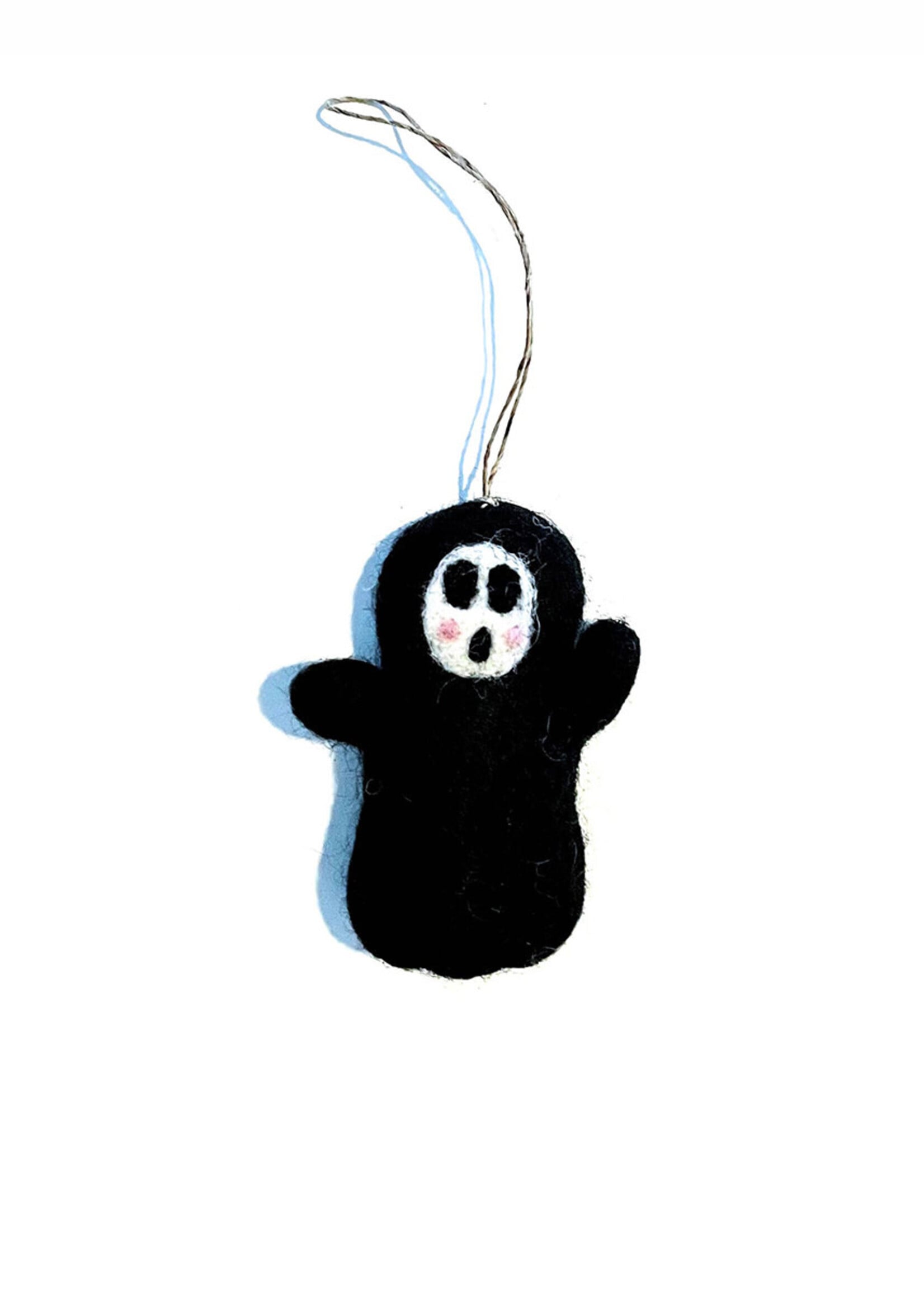 Friendsheep Felt Loomis the Screaming Ghost Ornament