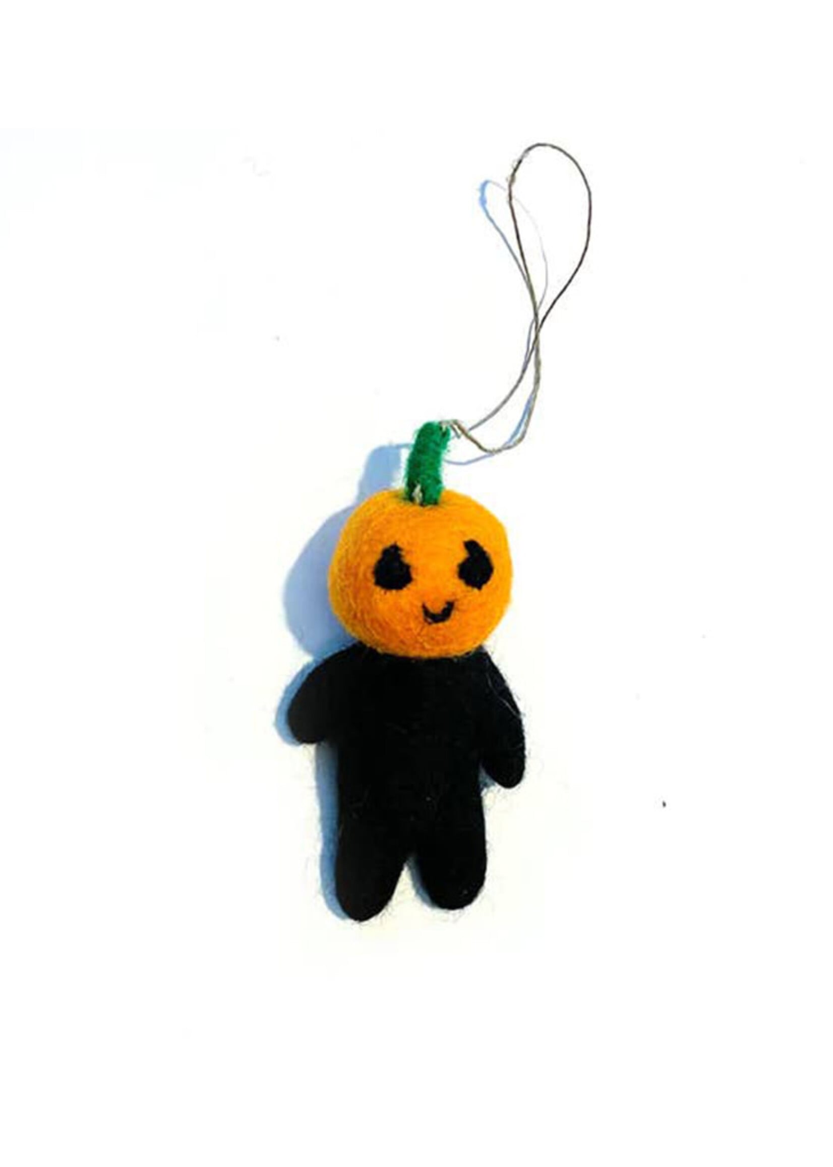 Friendsheep Felt Mr. Pumpkin Head Ornament