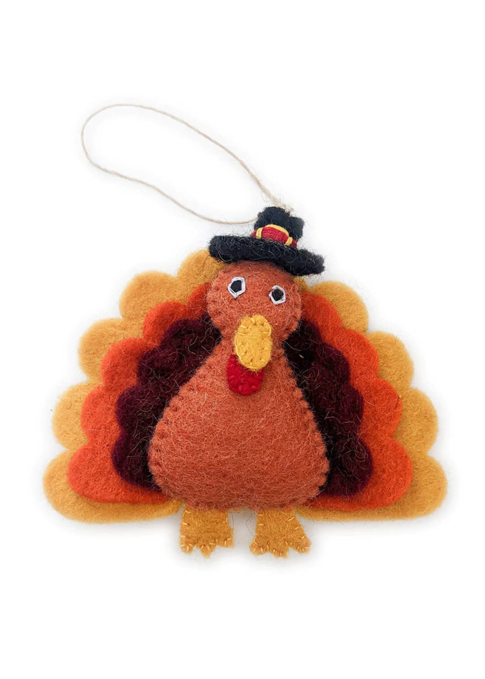 Friendsheep Felt Tyron the Turkey Ornament