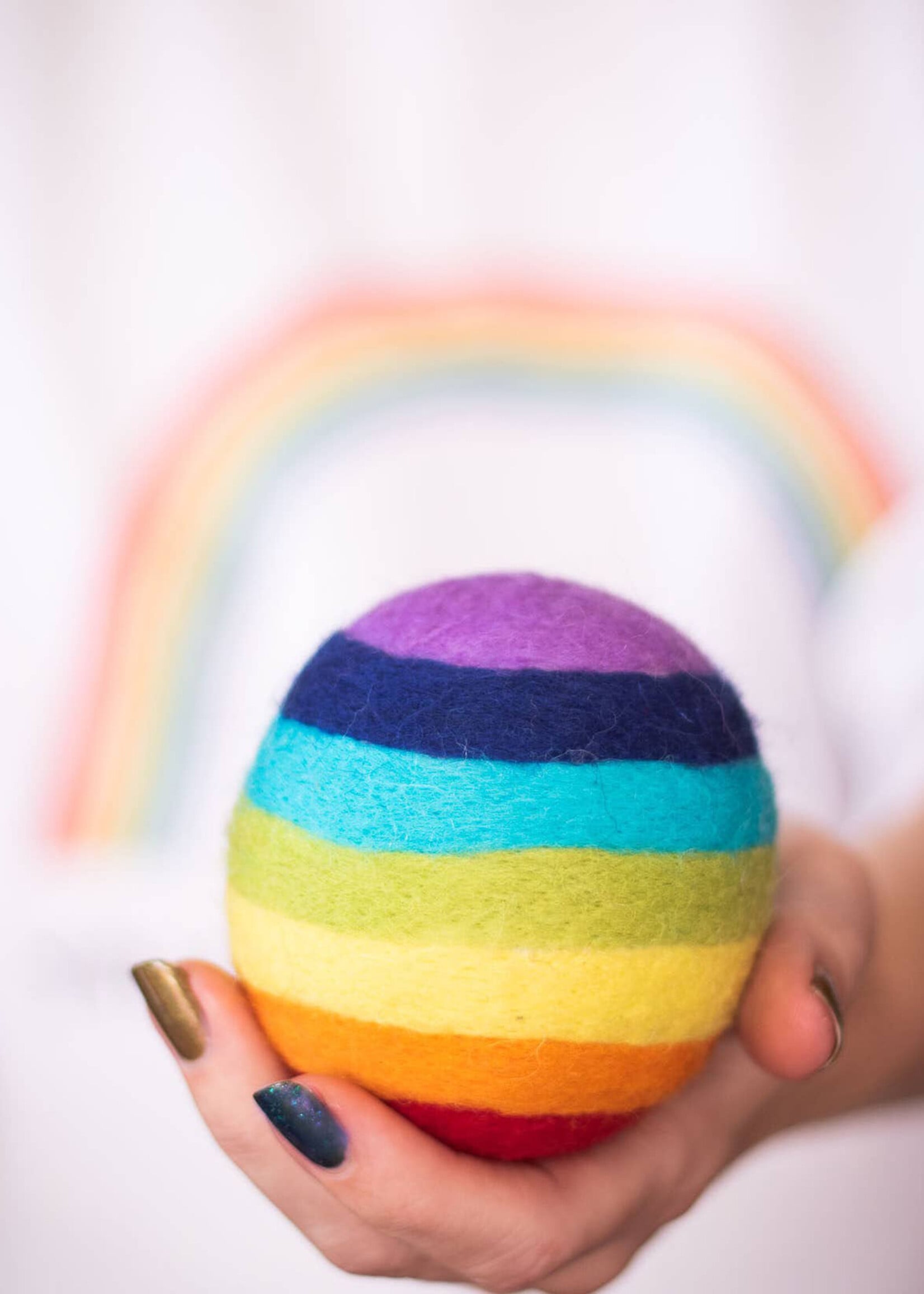 Friendsheep Felt Dryer Ball Set - Rainbow