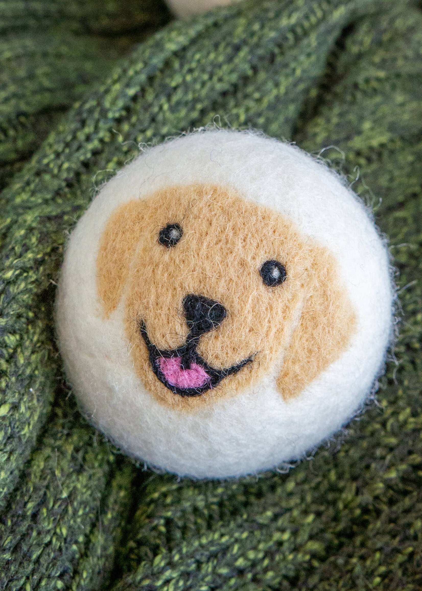 Friendsheep Felt Dryer Ball Set - Golden Dogs