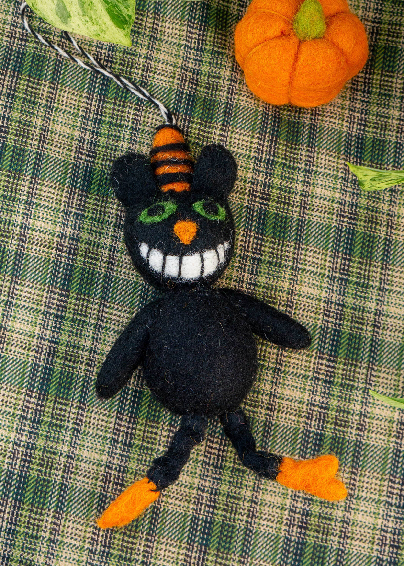 Friendsheep Felt Chaz the Cheshire Cat Ornament