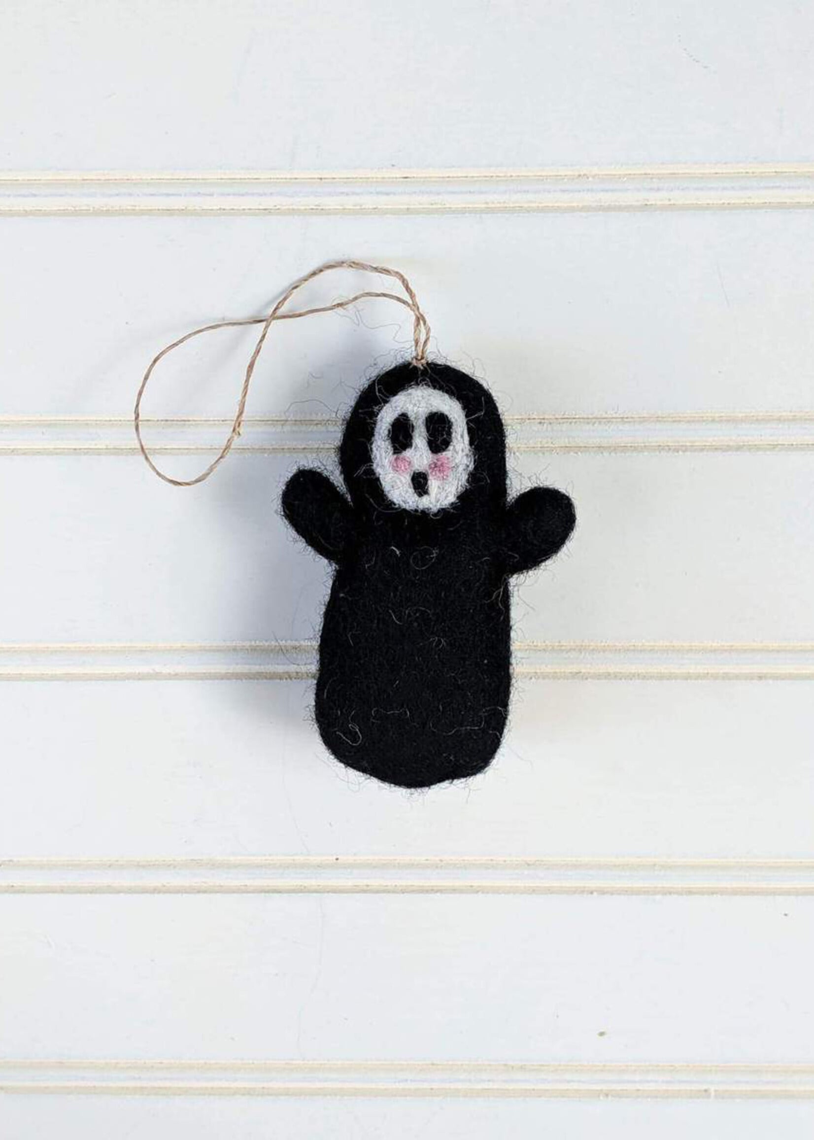 Friendsheep Felt Loomis the Screaming Ghost Ornament