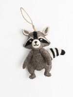The Winding Road Felt Racoon Ornament