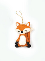 The Winding Road Felt Red Fox Ornament