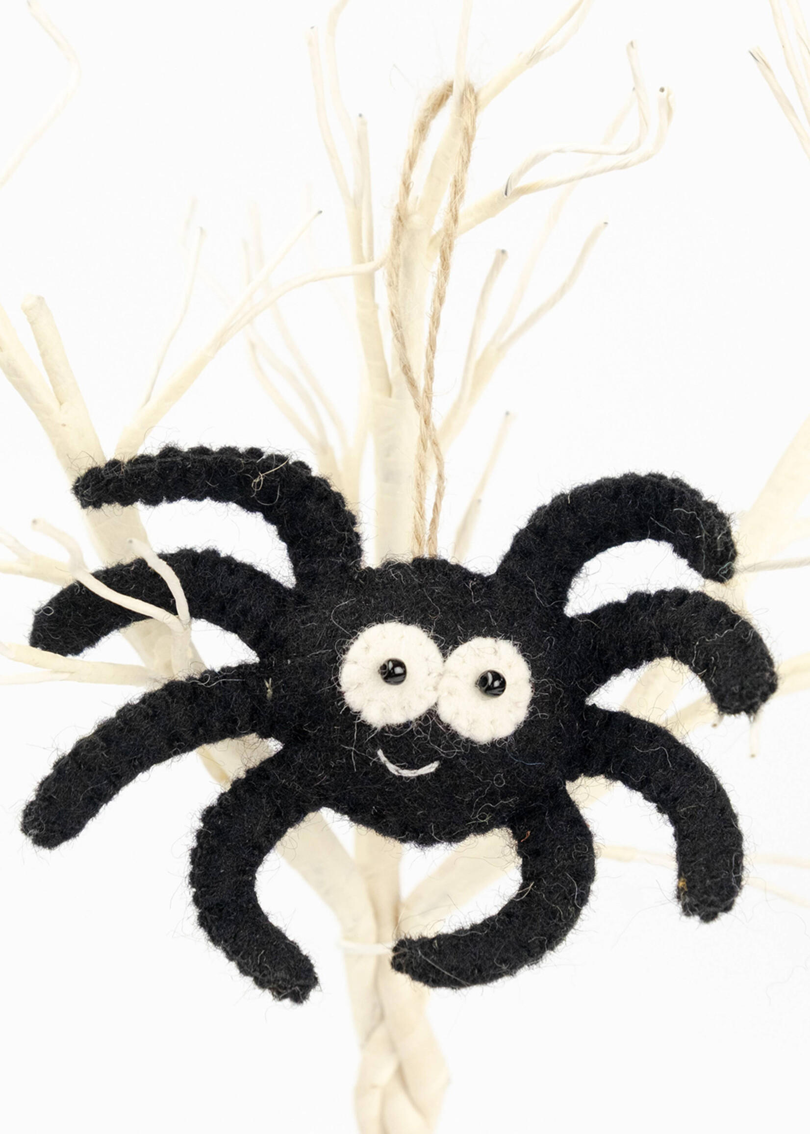 The Winding Road Felt Spider Ornament