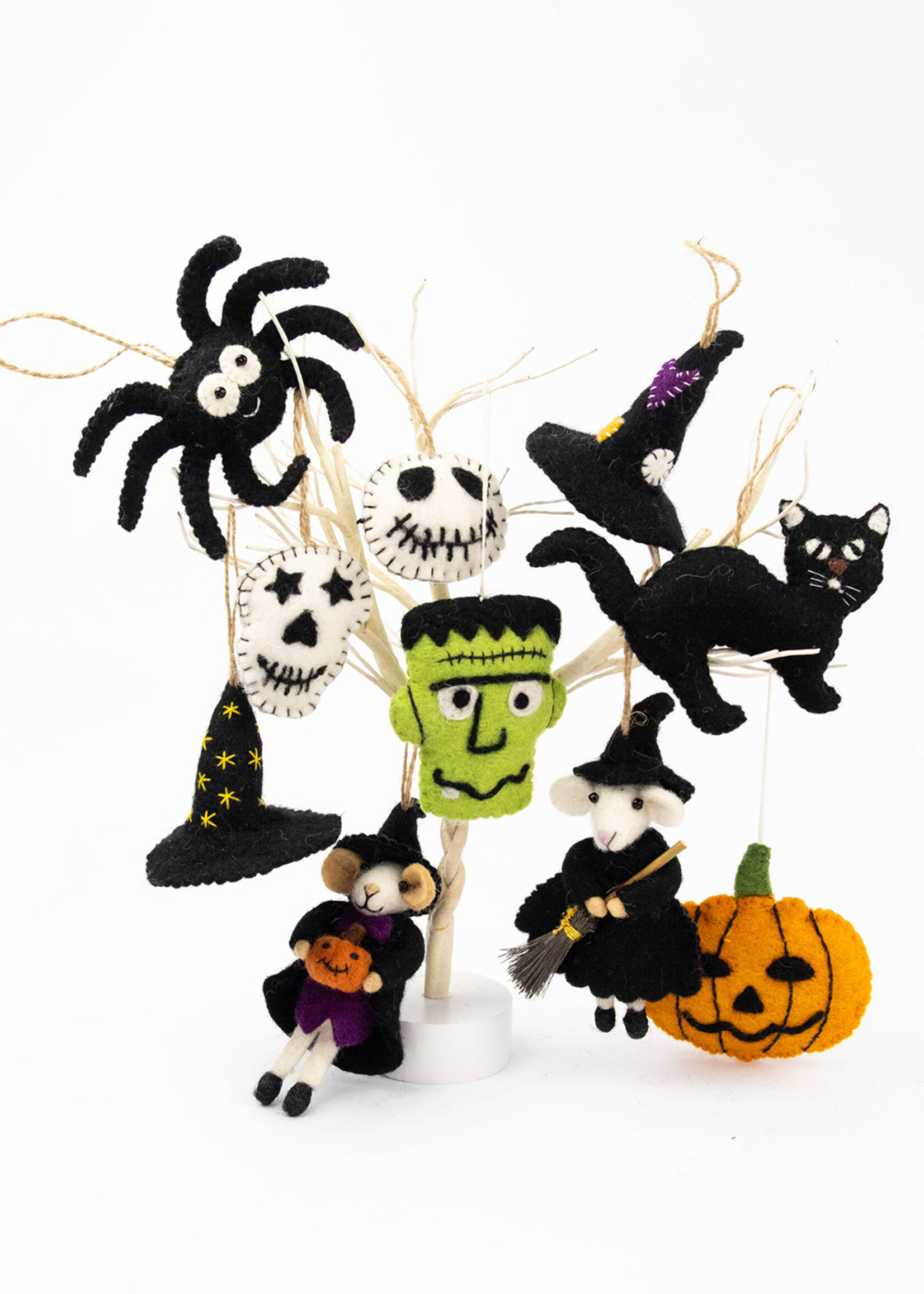 The Winding Road Felt Spider Ornament
