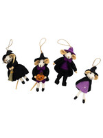 The Winding Road Felt Mice Witch Ornament