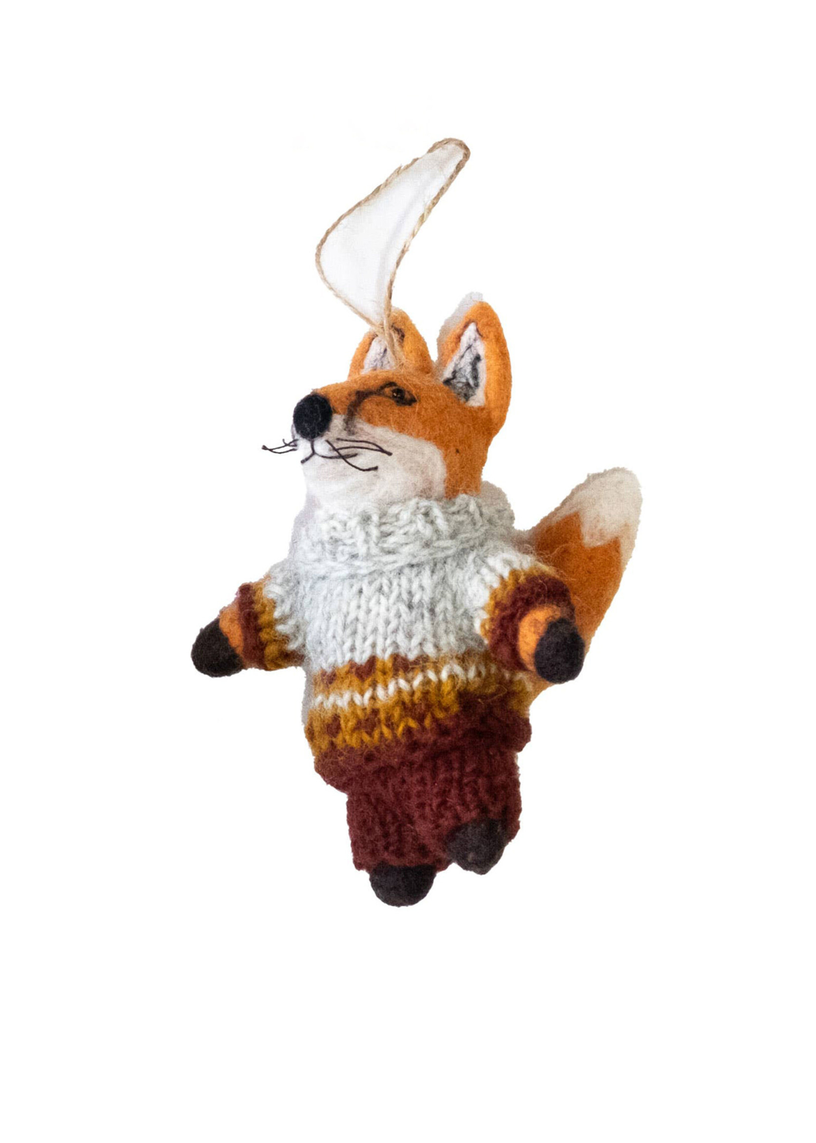 The Winding Road Felt Fox Ornament