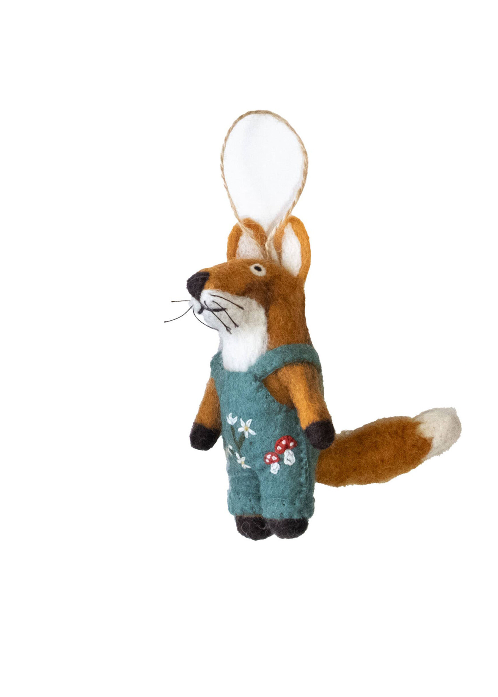The Winding Road Felt Fox Ornament