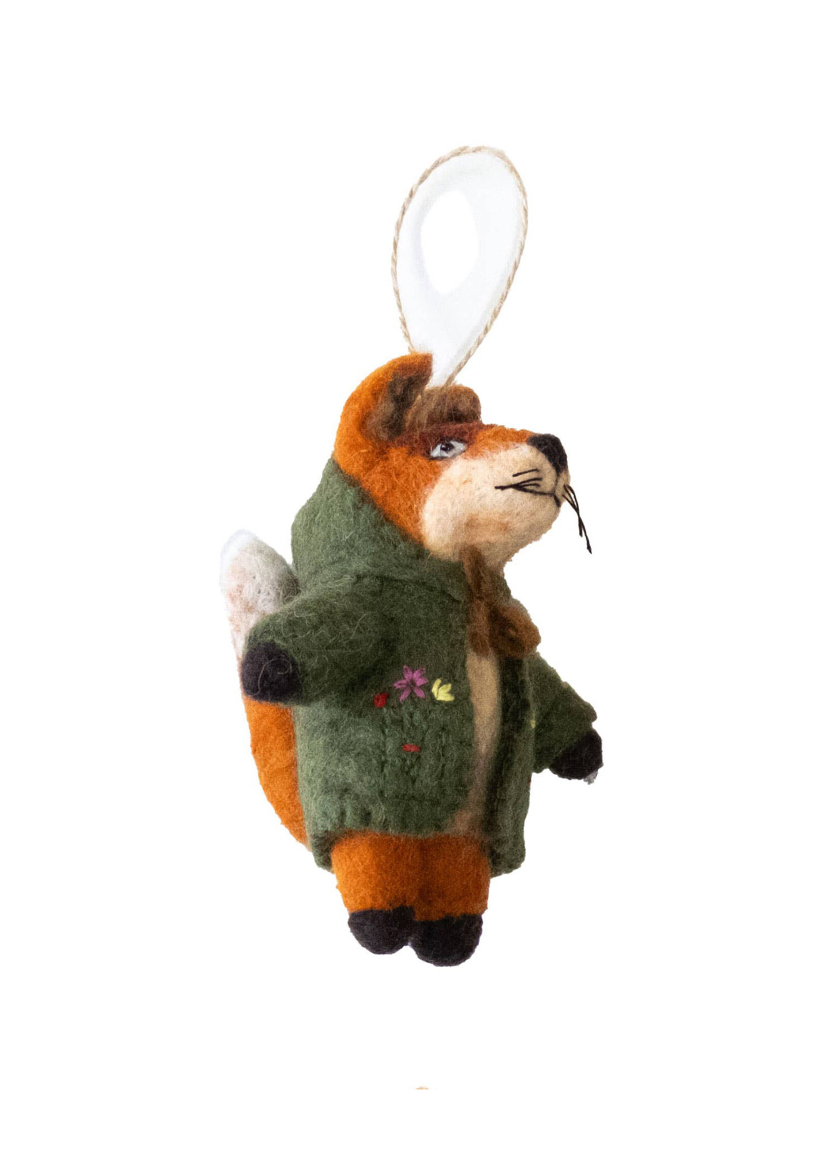 The Winding Road Felt Fox Ornament